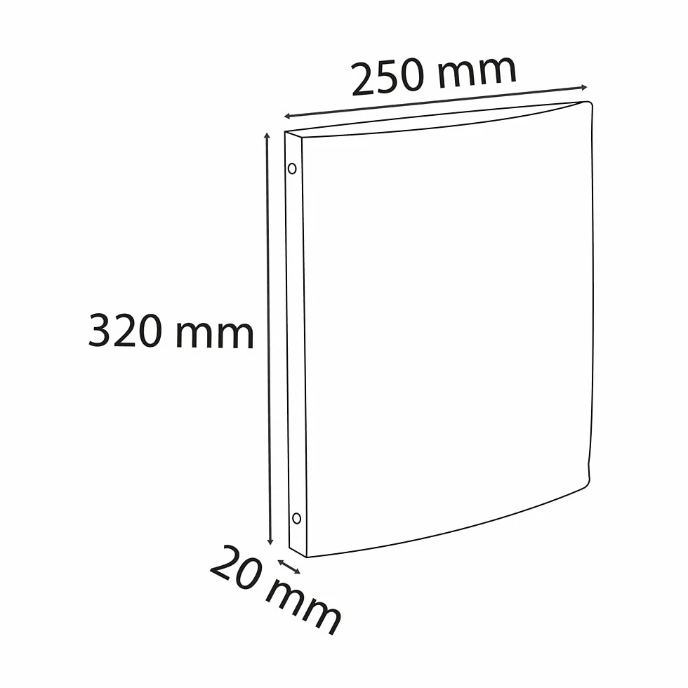 Exacompta 51191E Segregator OPAK - 4 ringowy 15mm - polipropylen - etykieta grzbietowa - grzbiet 20mm - A4 - 1 sztuka kolor czarny