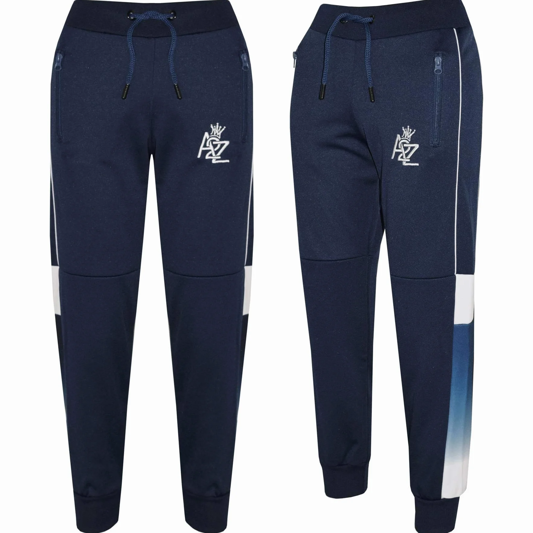A2Z 4 Kids Chłopcy Dziewczynki Dres 3D Cyfrowy Dwukolorowy - T.S 307 Navy 13