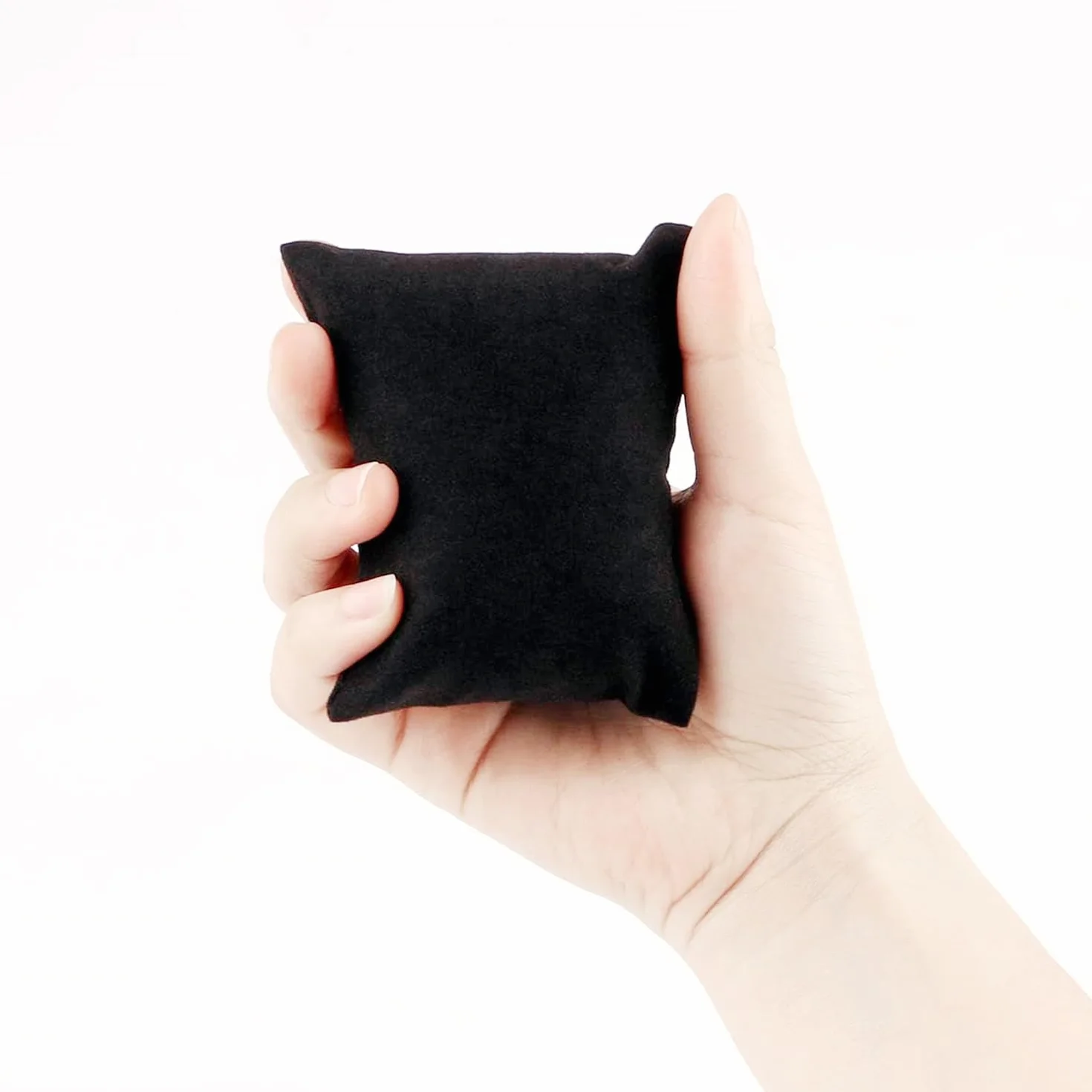LATRAT Poduszka do zegarka 6 szt., poduszka do ekspozycji biżuterii, poduszka do ekspozycji biżuterii, zegarków i bransoletek, szara 7 x 8 cm