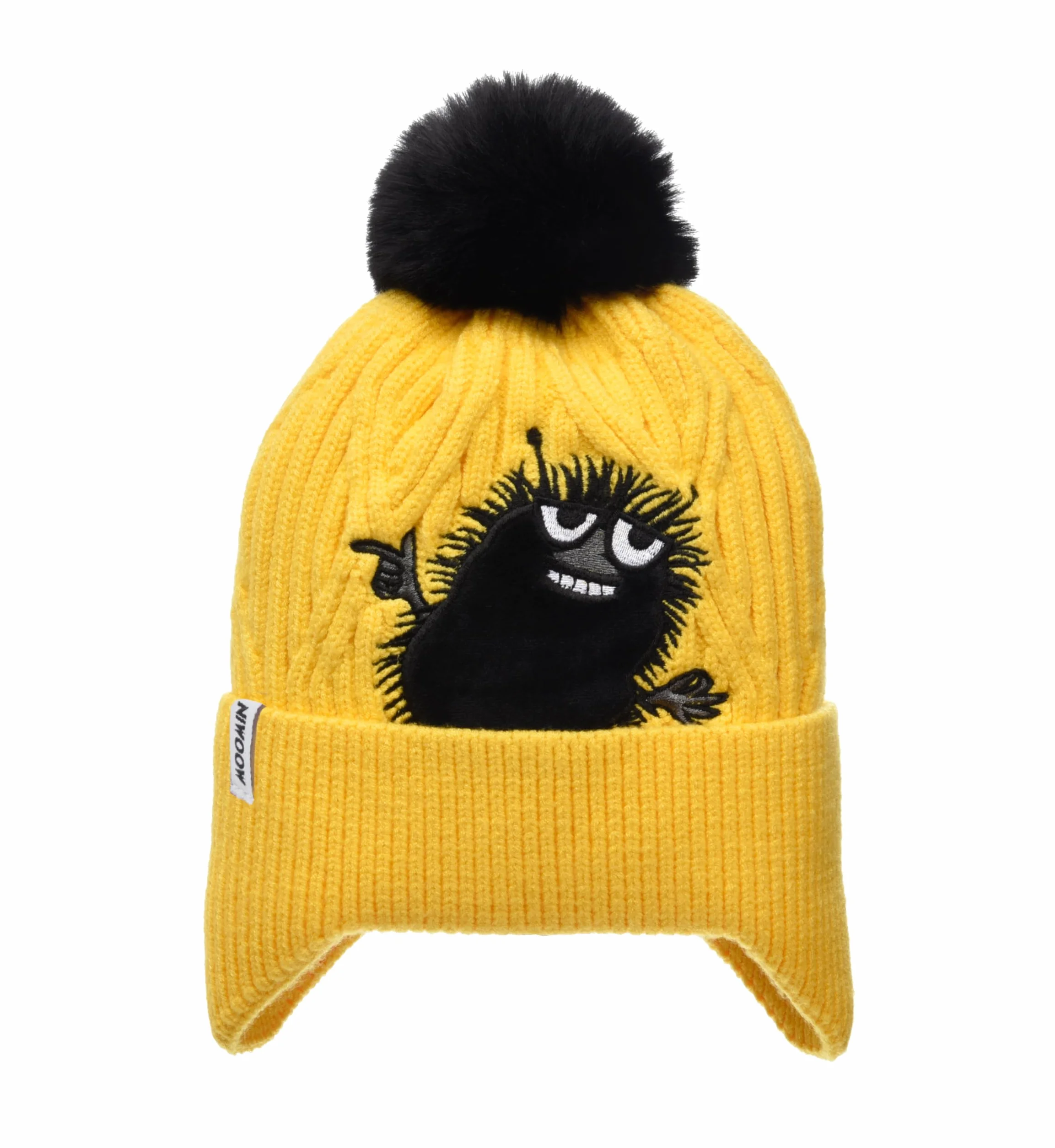 Nordicbuddies Stinky Kids Moomin Winter Beanie, Czapka z daszkiem, Żółty