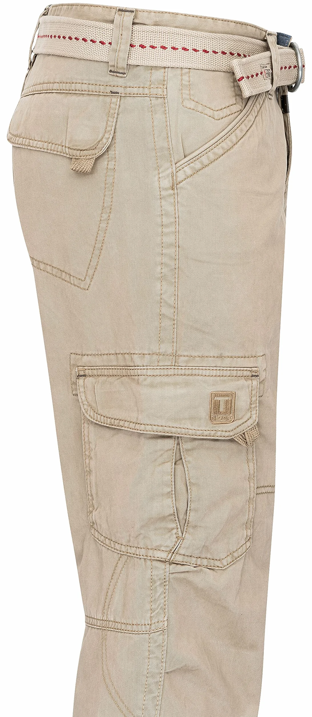 Timezone BenitoTZ Herren Cargohose Benito mit Stoffgürtel