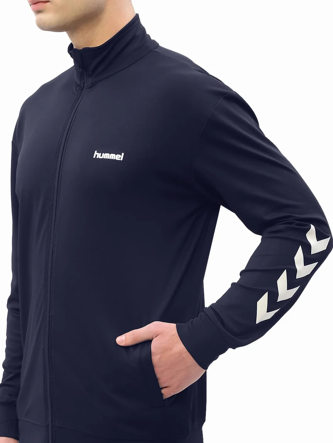 hummel 205876 męski zestaw Promo Poly Track Suit, bleu Marine, XL EU