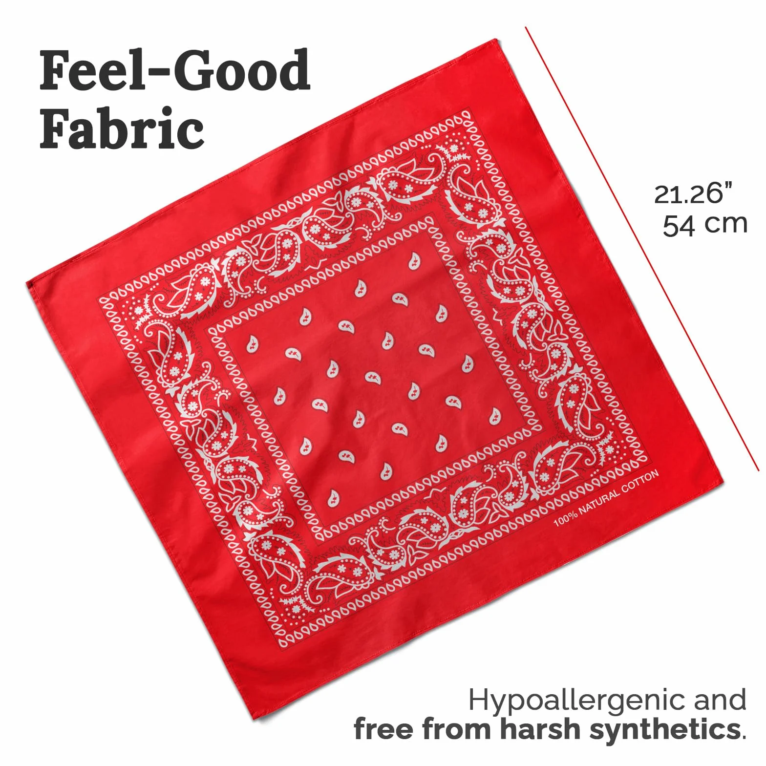 KP Bandana 10 Pack mieszane kolory - 100% bawełna i włókna naturalne - szalik bez poliestru - najwyższej jakości - miękki, trwały i nadający się do prania w pralce - chusta męska - unisex i dzieci