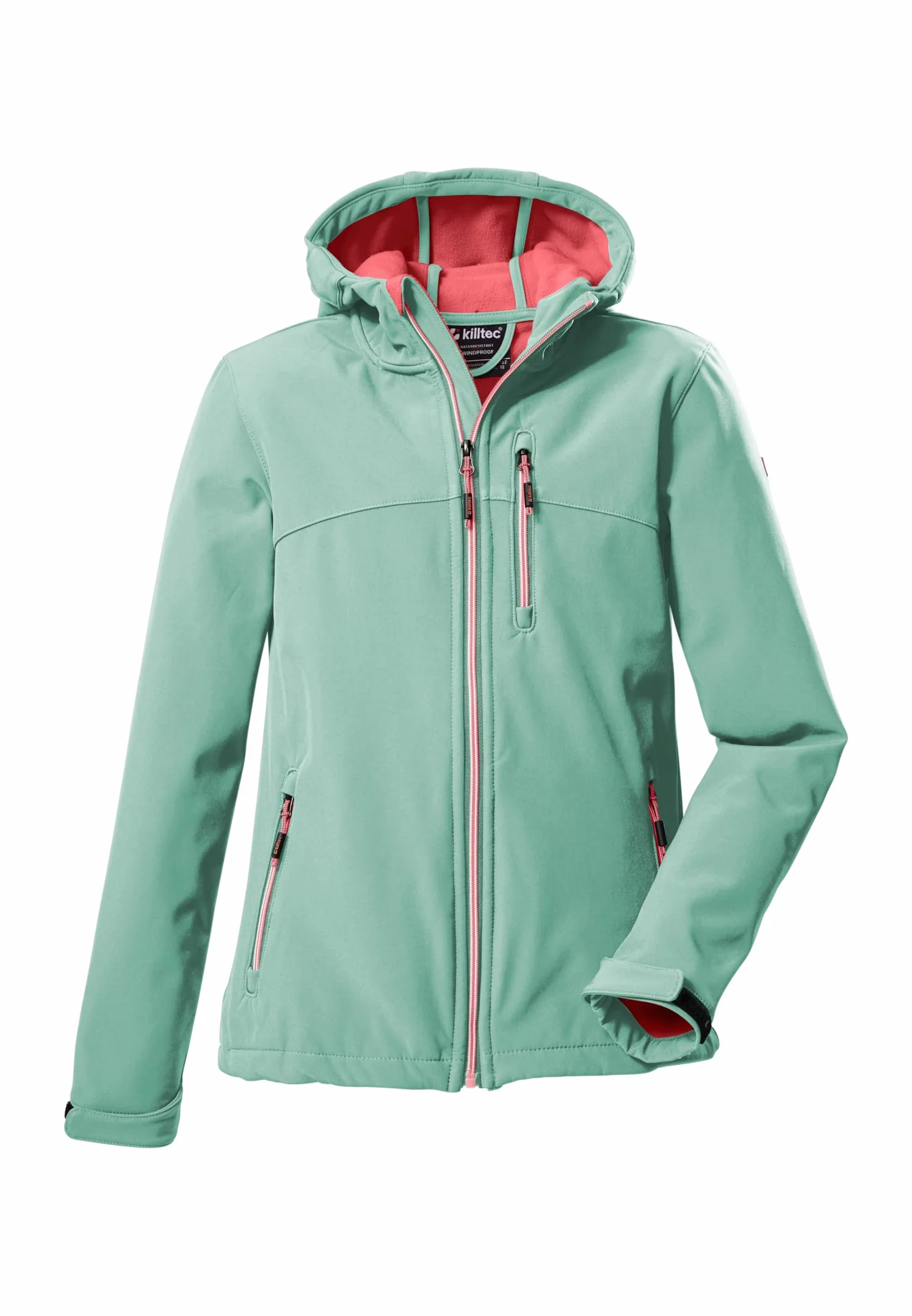 Killtec Kurtka softshell Kurtka softshell z kapturem wodoodporna 00238-dunkelanthra 176 Dziewczynki Girls Softshelljacke