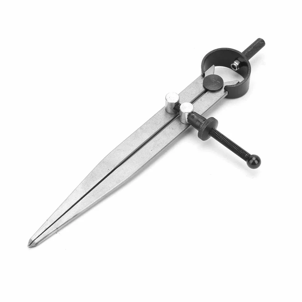 45 # stal skórzana Craft Compass Wing Divider regulowany separator sprężynowy kompas skórzany Line Marking Tools (150 mm)