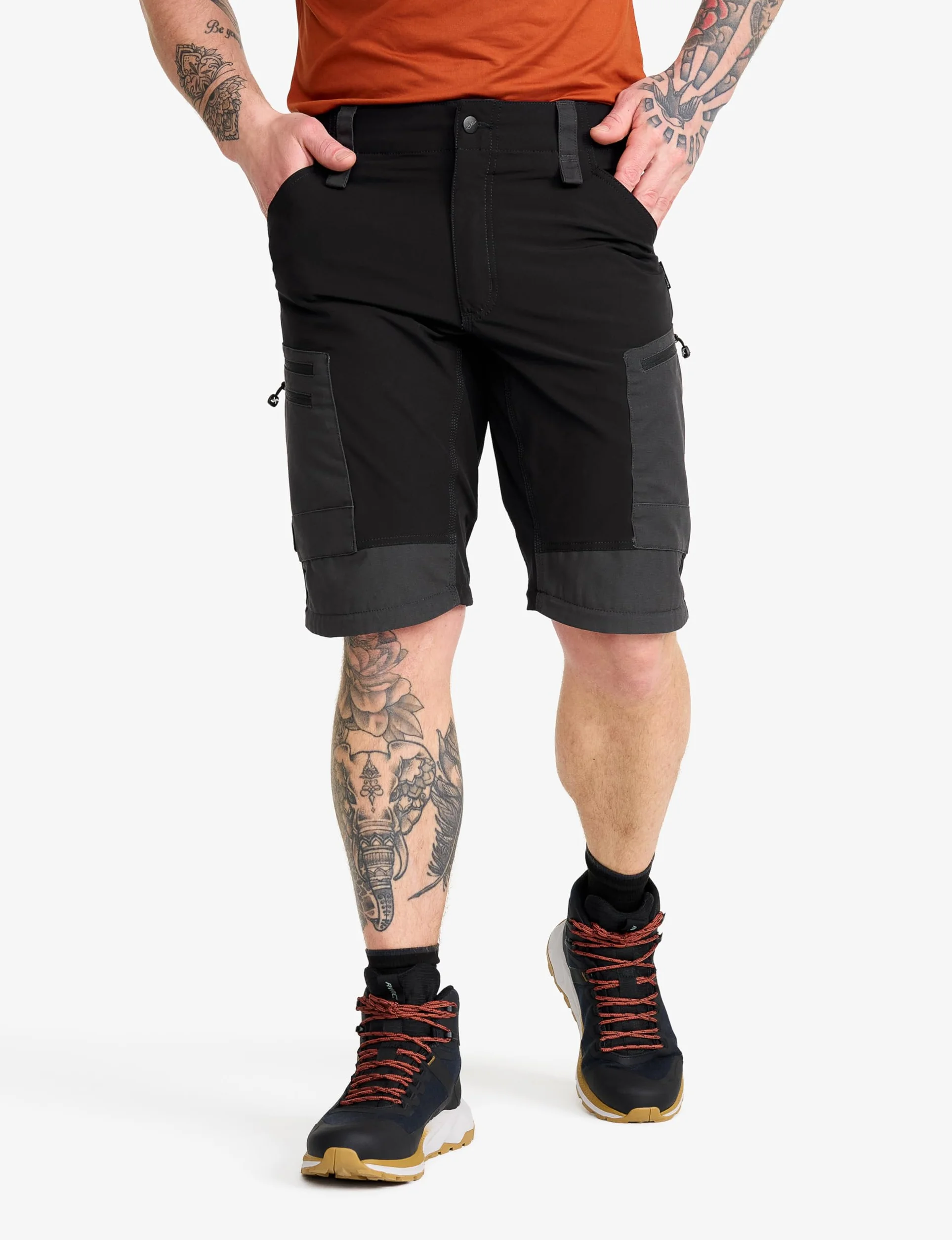 RevolutionRace RVRC GP Pro Zip-Off Pants Męskie, Solidne, oddychające, dające się zamienić w szorty spodnie do wszelkich aktywności na świeżym powietrzu