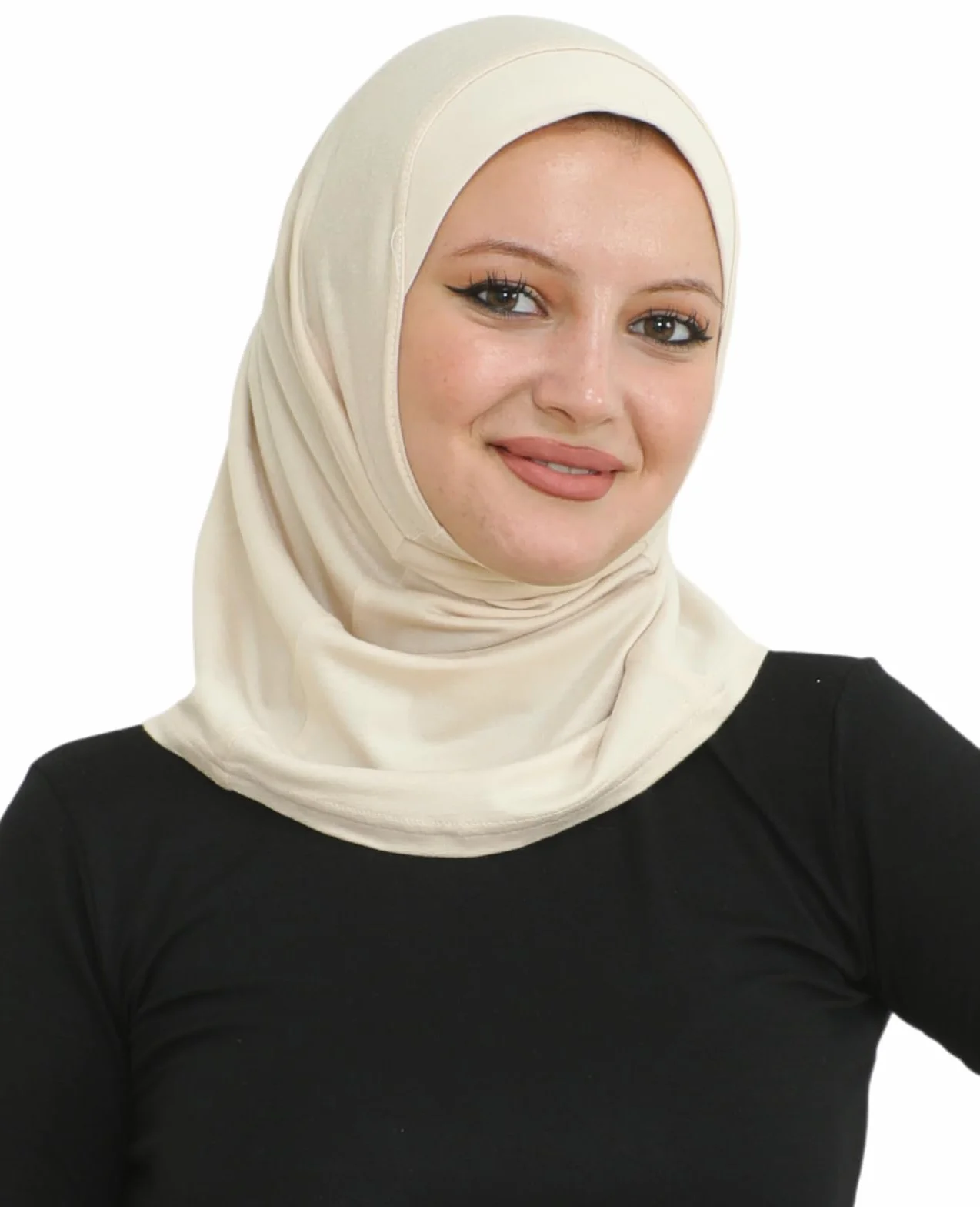 Prien Sportowy natychmiastowy hidżab dla kobiet, muzułmański bawełniany turban, miękki szalik na głowę, gotowy do noszenia hidżab ubrania modlitewne, odzież islamska