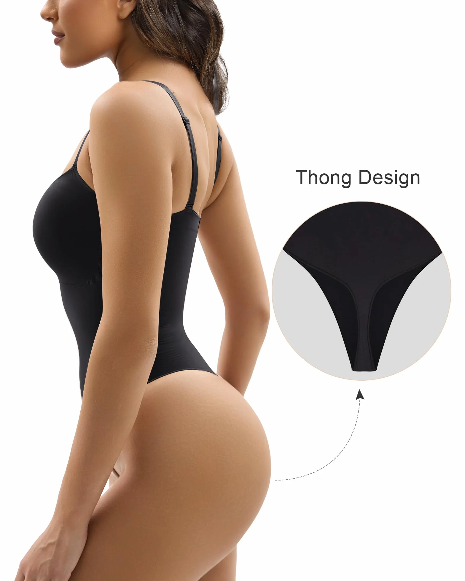 YIANNA Body modelujące dla kobiet kontrola brzucha bezszwowa kompresyjna bielizna modelująca stringi modelujące ciało
