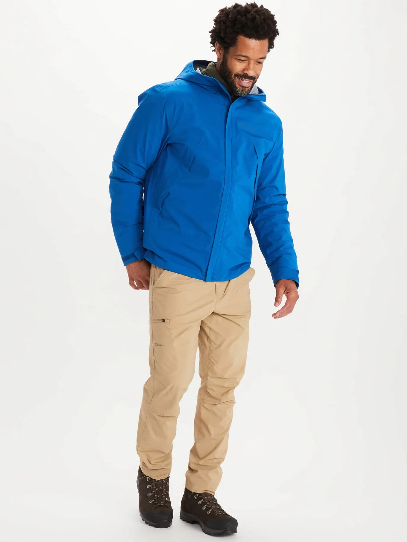 Marmot Meżczyzni PreCip Eco Pro Jacket, Wodoodporna kurtka przeciwdeszczowa