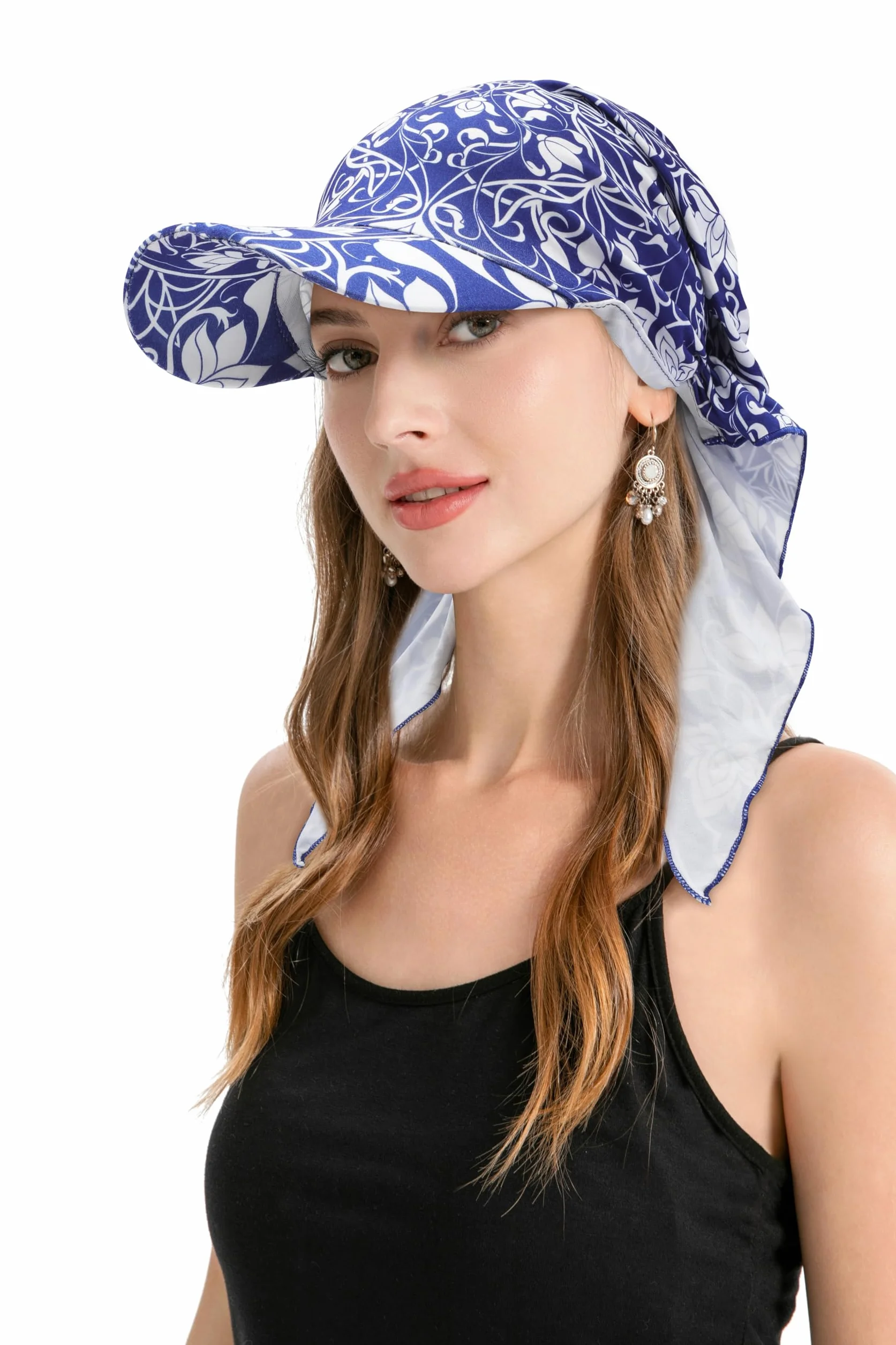 ZLYC Chemo Headwear Brim Visor damska chusta na głowę czapka z dzianiny