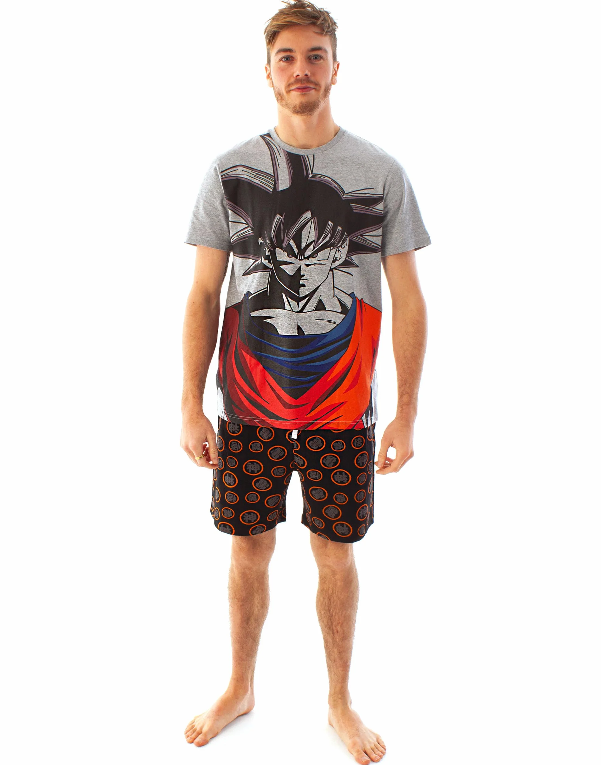 Dragonball z Goku Piżamy męskie Piżamy Krótkie lub długie opcje nogi