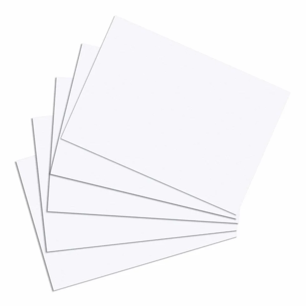 Herlitz 10621423 Fiszki A6, Biały