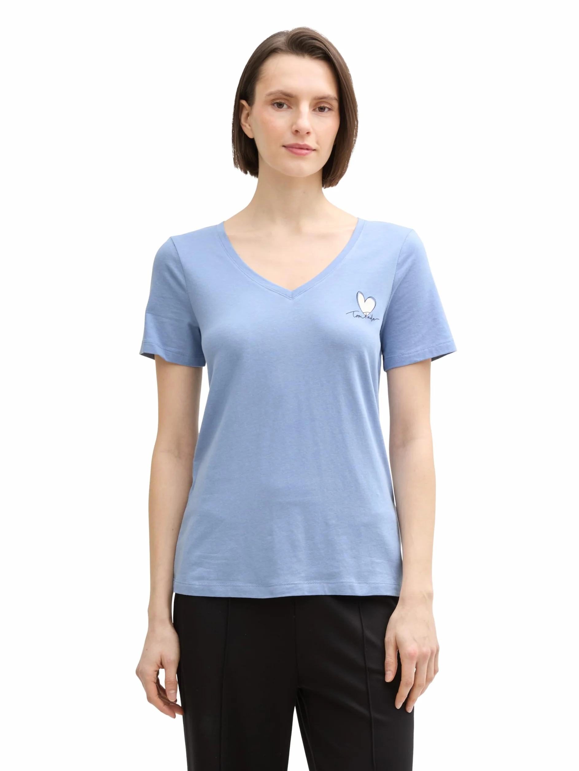 TOM TAILOR T-shirt damski, 37106 - Flawless Blue, XL