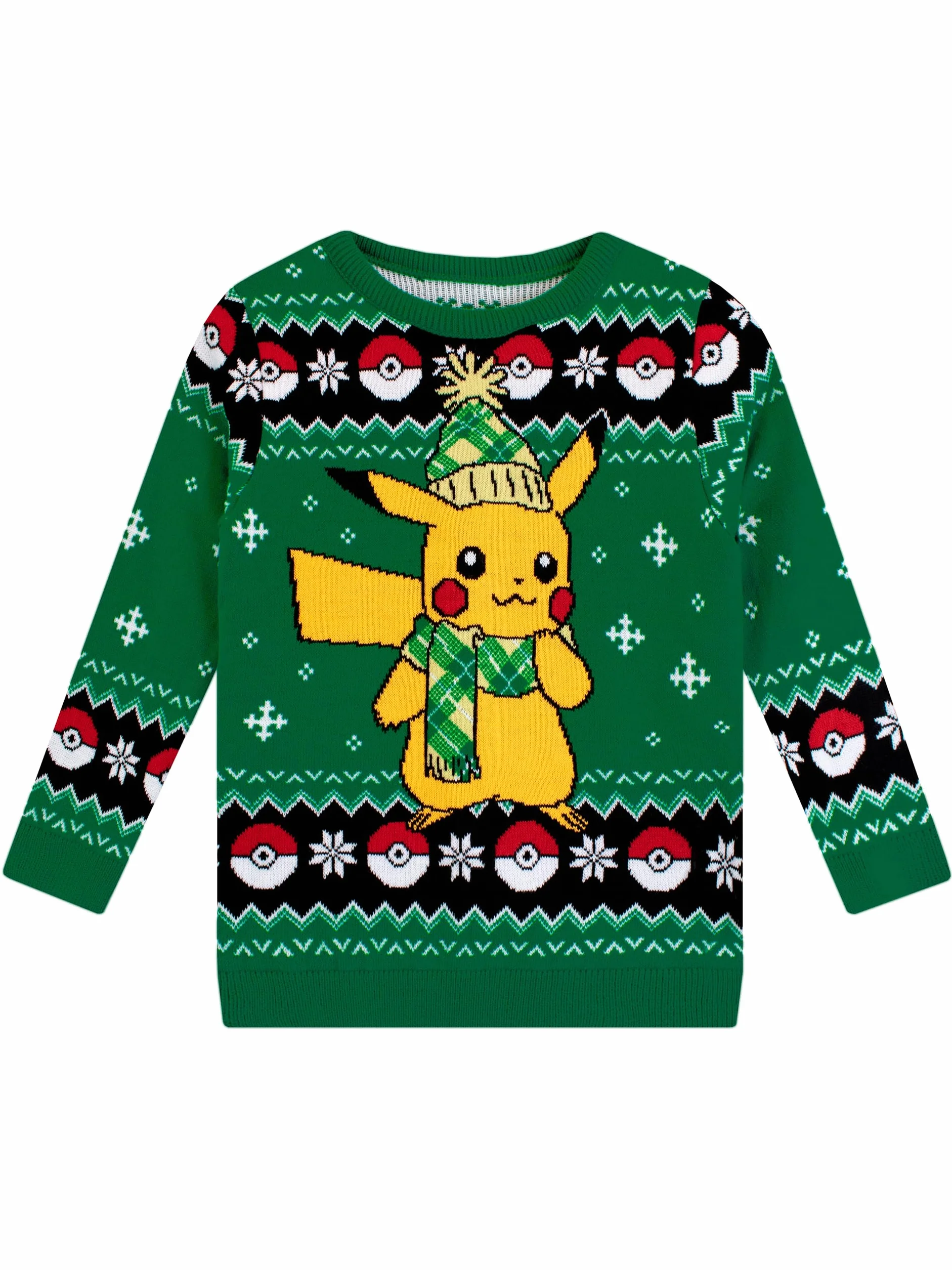 Pokemon Chłopcy Pikachu Sweter świąteczny