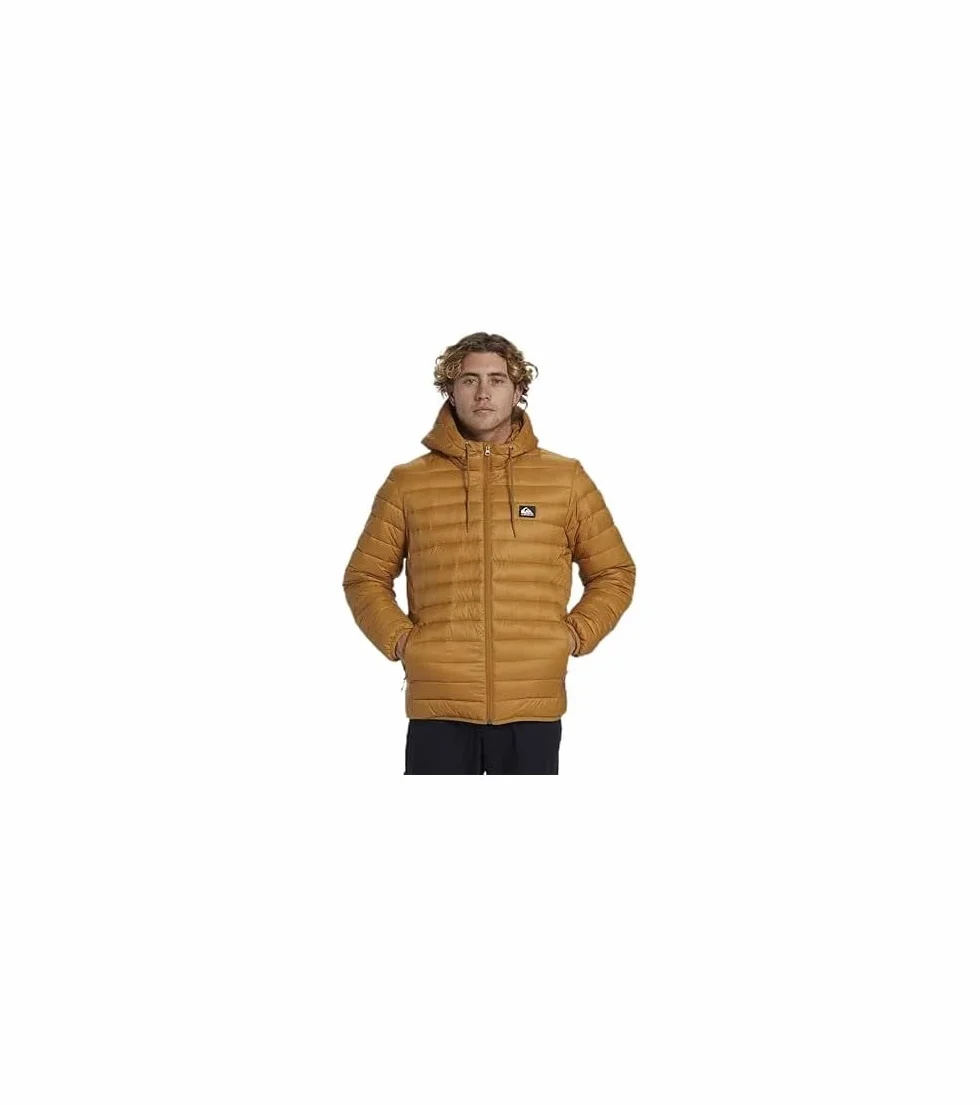 Quiksilver Męska kurtka scaly kaptur, br?zowy, M