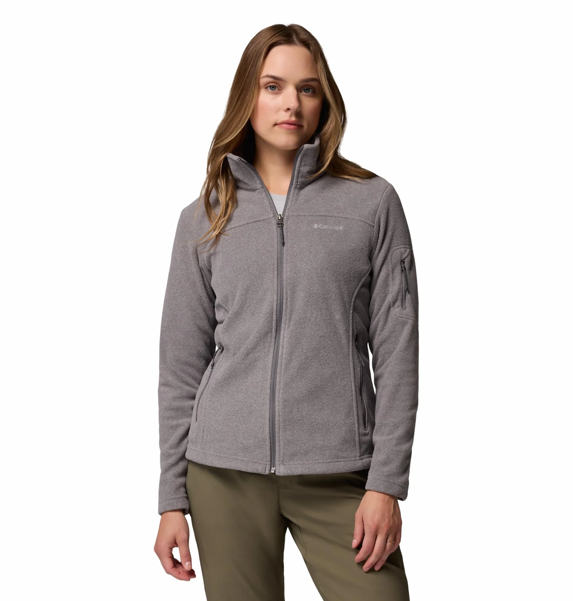 Columbia Fast Trek Jacket, Kurtka polarowa Kobiety, City Grey Heather/City Grey, M