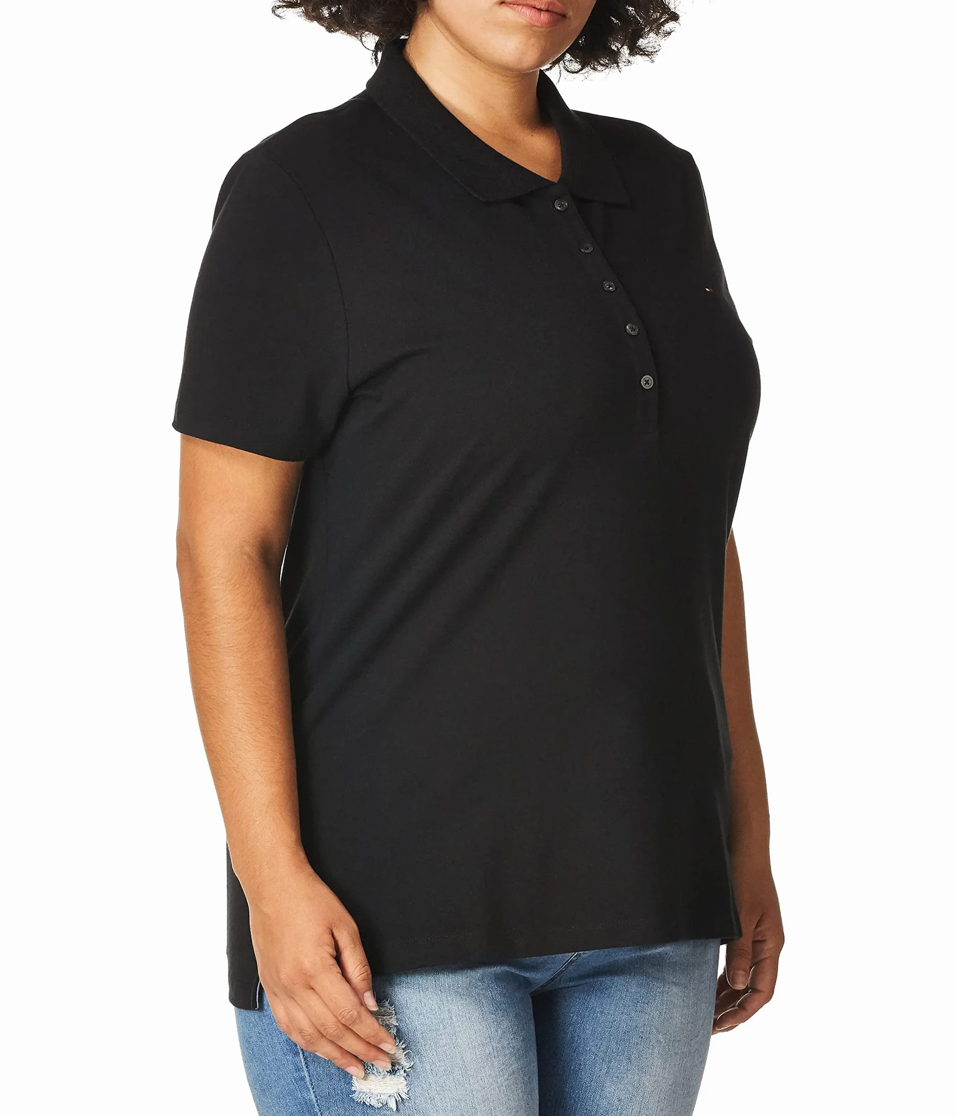 Tommy Hilfiger Koszulka polo damski SS CORE PIQUE POLO - SOLID