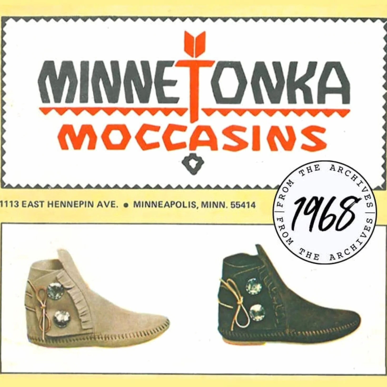 Minnetonka Mokasyny męskie dwa guziki