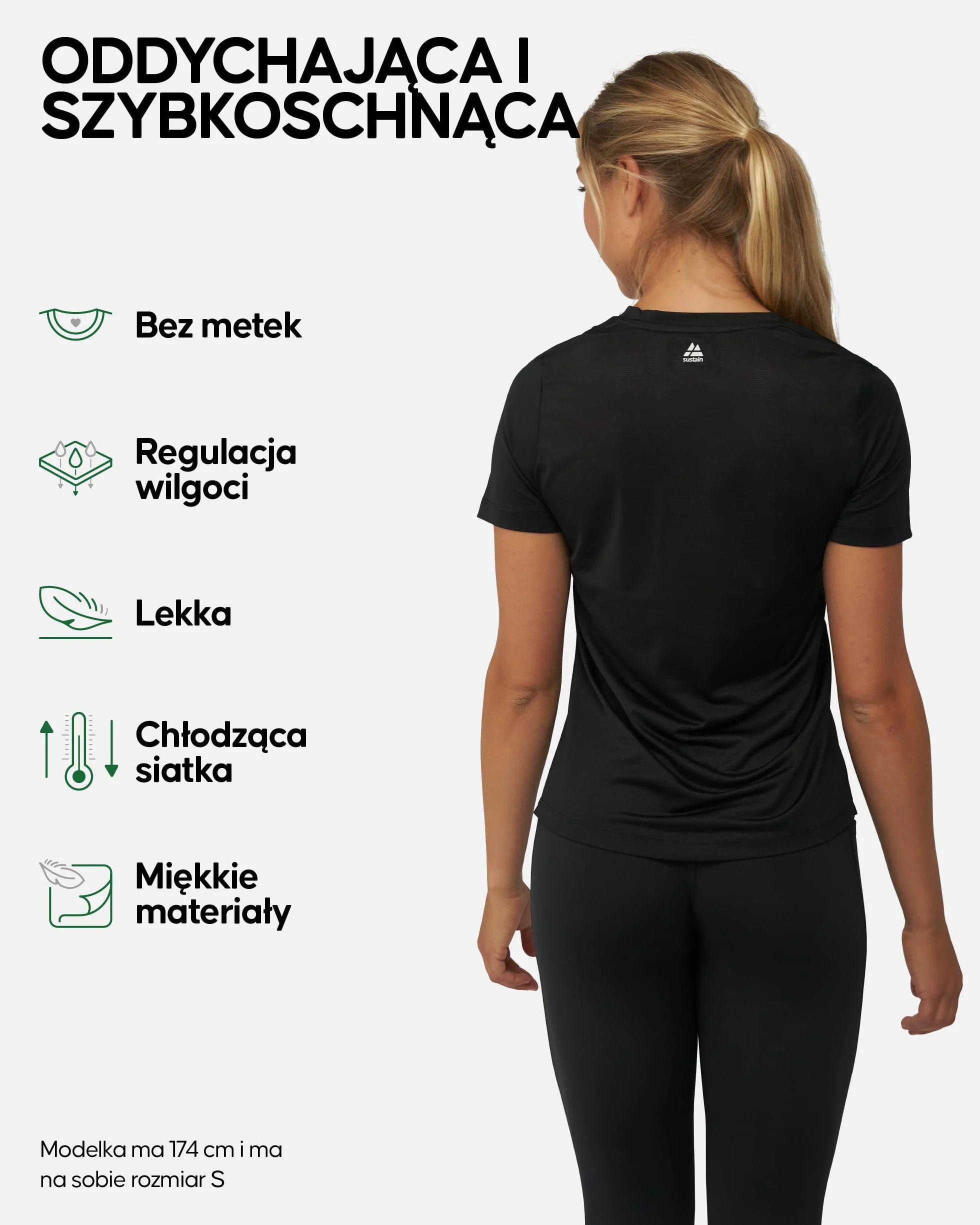 DANISH ENDURANCE Koszulka Sportowa Damska Premium, T-Shirt Na Siłownię, Do Biegania