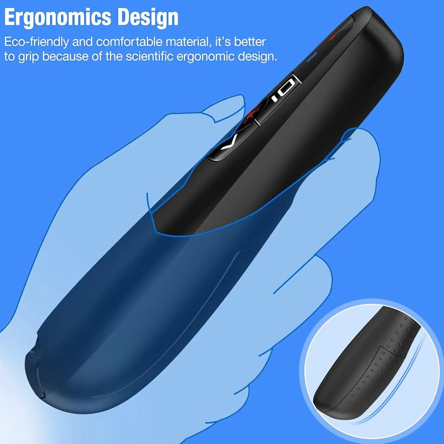 2 w 1 USB typu C Prezentacja Clicker do prezentacji PowerPoint, 2,4 GHz ładowalny bezprzewodowy prezentator pilot prezentacyjny wskaźnik slajdów Advancer PPT Clicker do komputera Mac laptopa