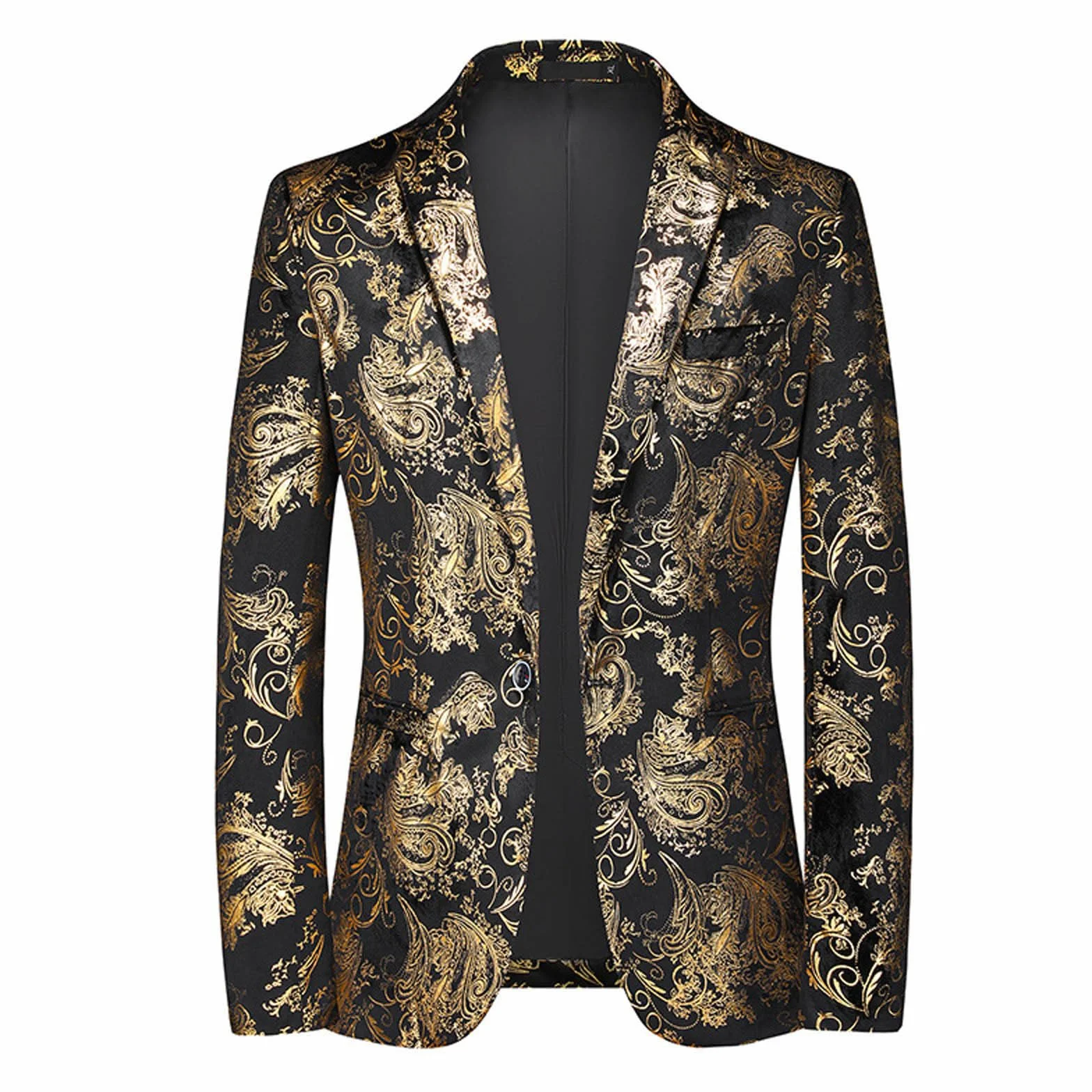 Generisch Męska marynarka Slim Fit Blazer na lato, lekka marynarka, męska regularny krój, na wiosnę 2025, stylowa kurtka, na czas wolny, na wesele, do biznesu