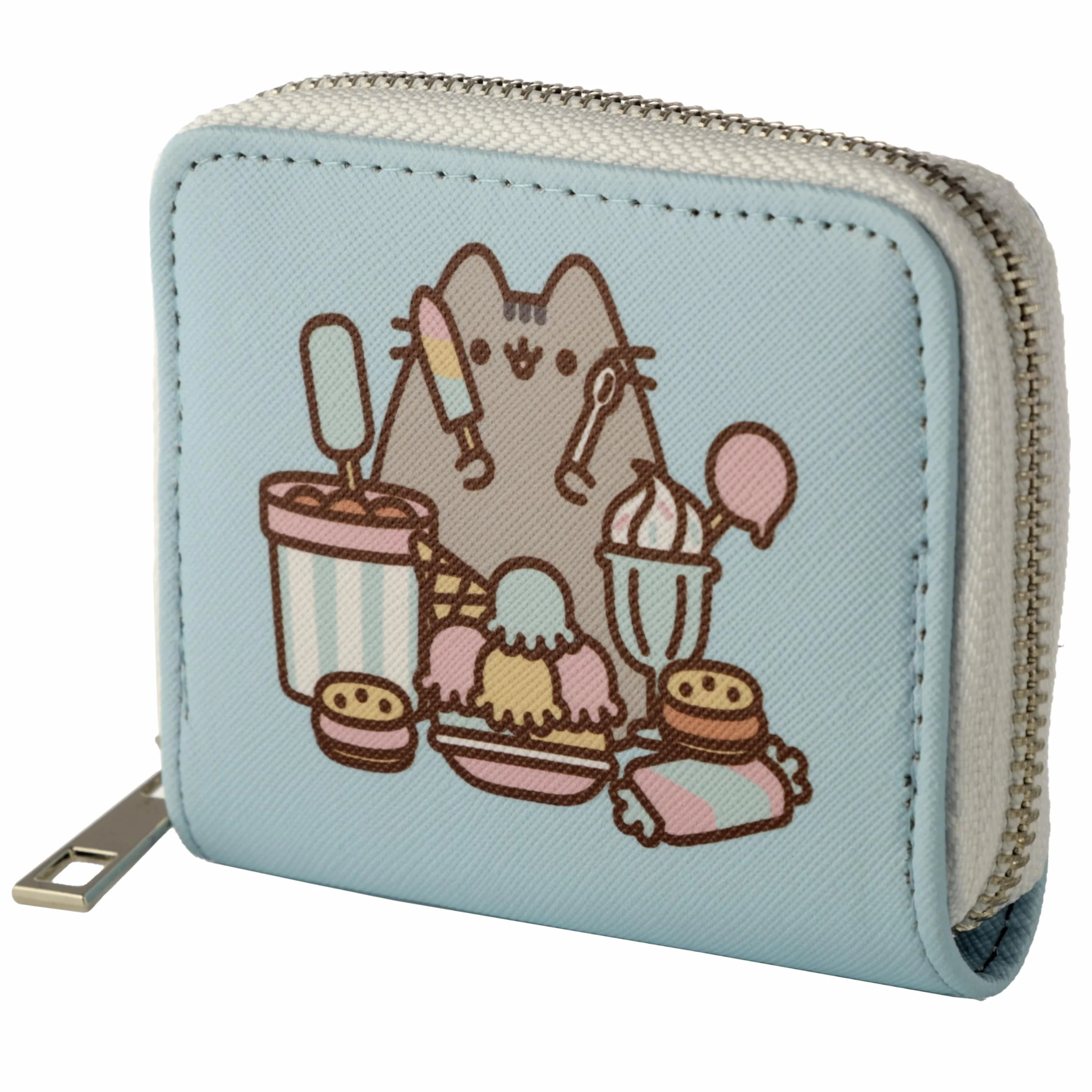 Pusheen Foodie Cat Zip Around Small Wallet Purse