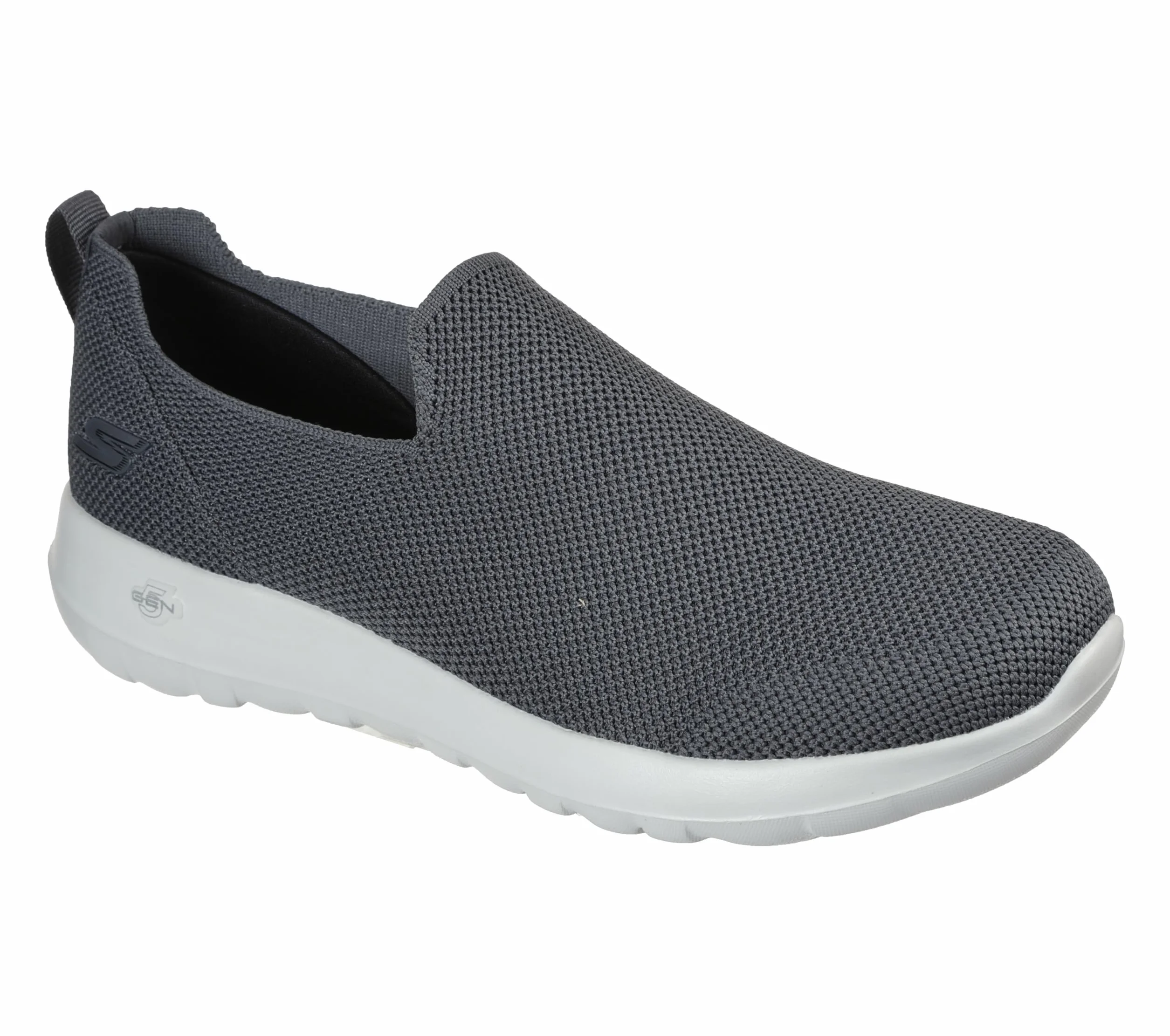 Skechers womens Go Walk Max-athletic Air Mesh Slip on Walking Shoe Sneaker, Charcoal/Charcoal/Charcoal, 7 X-Wide US
