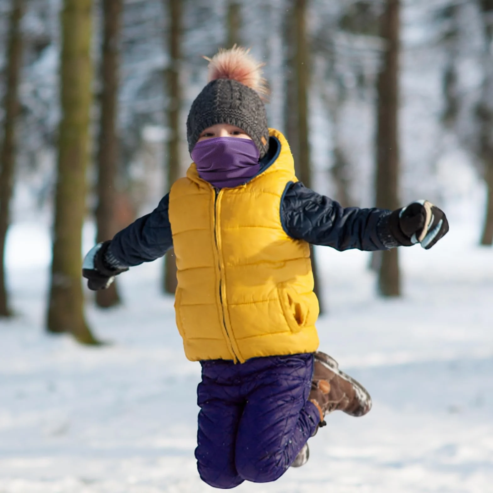Zimowy ocieplacz na szyję dla dzieci, zimowy polar, wiatroszczelny komin na szyję, wiatroszczelny, zakrywający twarz, szaliki, chłopcy, drzemka, wielofunkcyjne nakrycia głowy do jazdy na