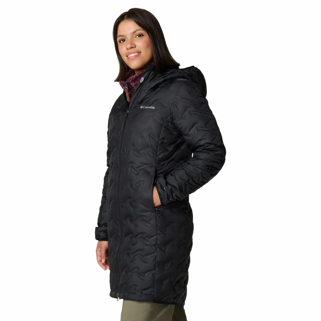 Columbia Damska długa kurtka puchowa Delta Ridge 2, czarna, L