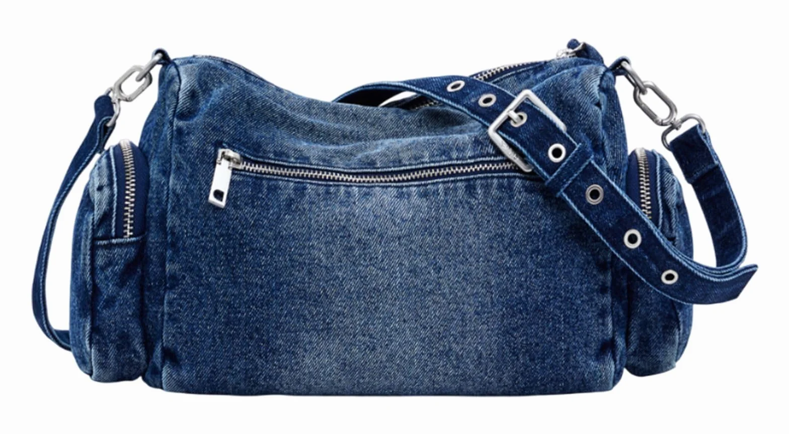 BAG_HALF LOGO, 5053 DENIM MEDIUM WASH, U