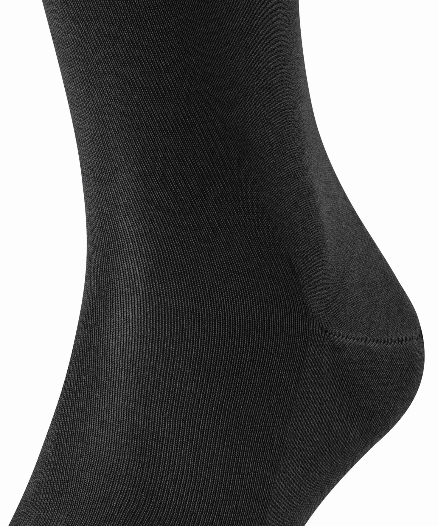 FALKE Mężczyźni Podkolanówki Tiago M Kh zrównoważona bawełna fil d'ecosse długie jednokolorowe 1 Para, Czarny Black 3000, 41-42
