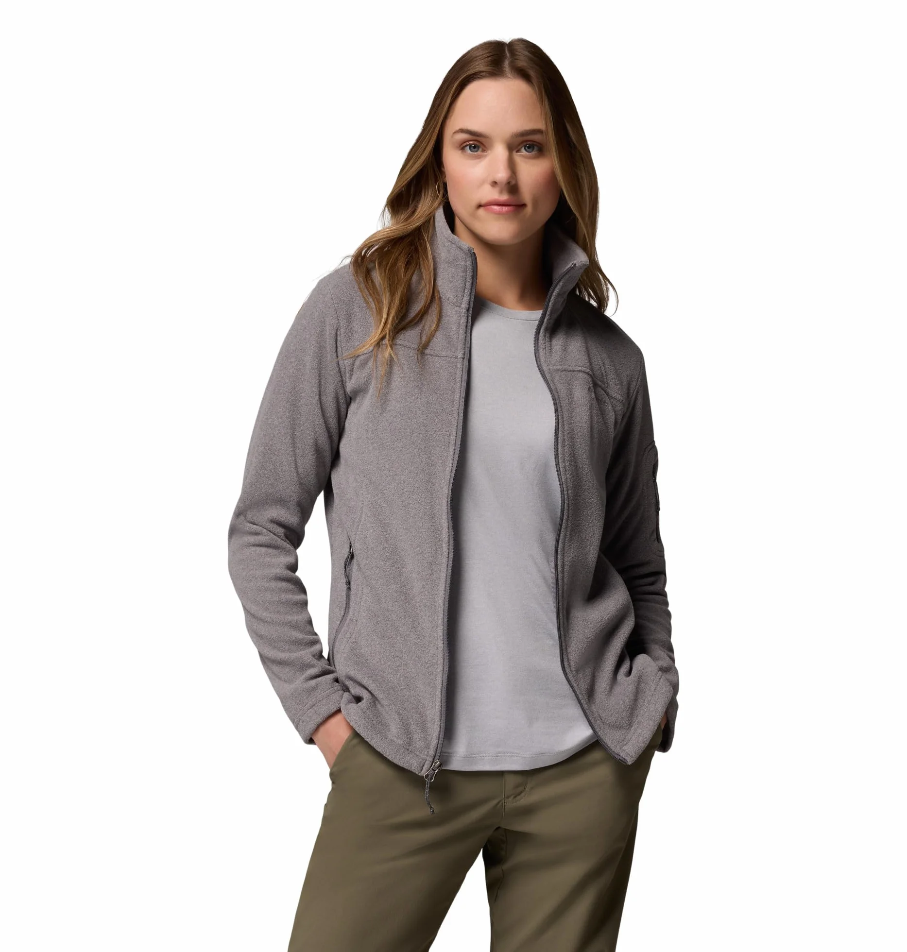Columbia Fast Trek Jacket, Kurtka polarowa Kobiety, City Grey Heather/City Grey, M