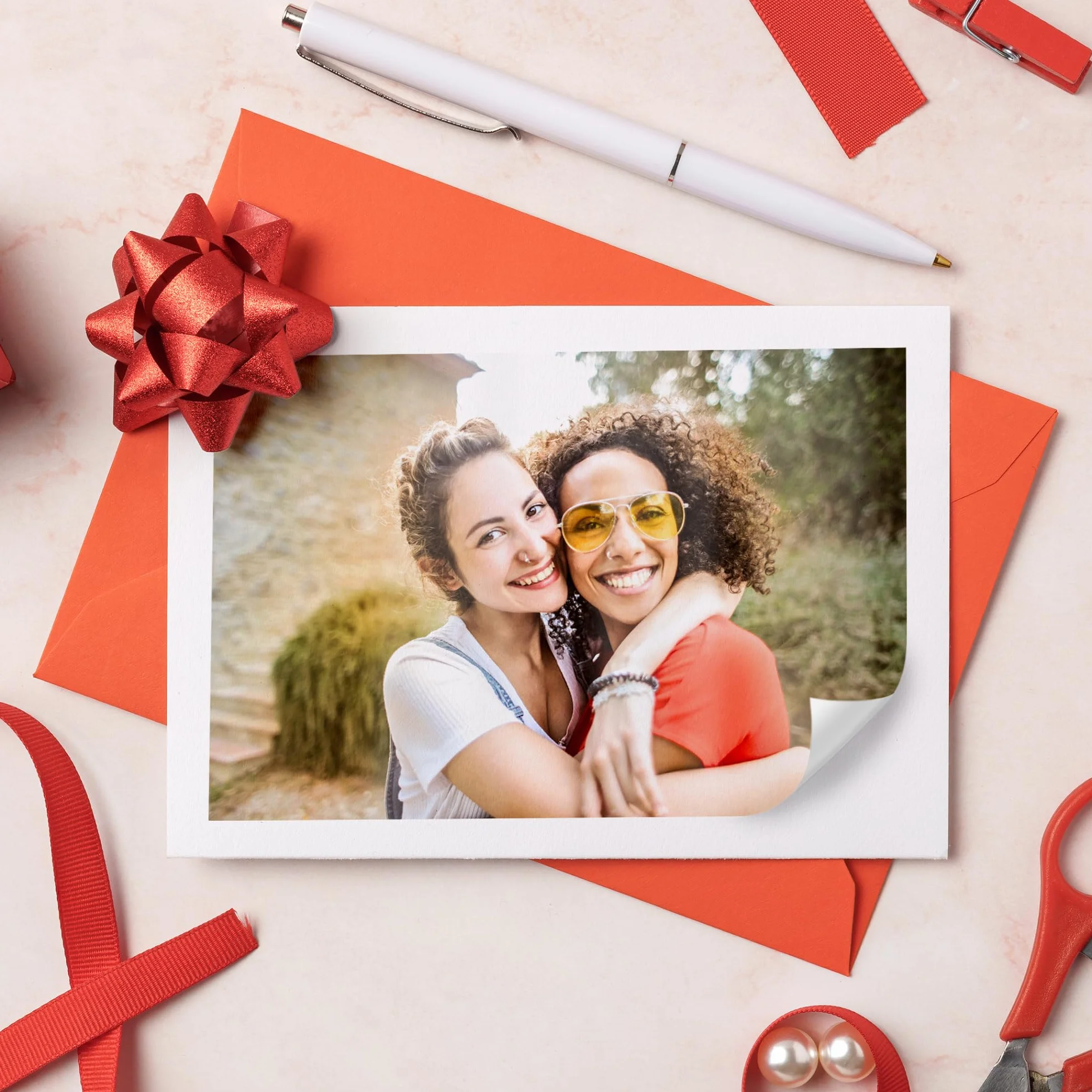 Evergreen Goods 20 arkuszy A4, biały, błyszczący papier do naklejek fotograficznych, odporny na zachlapanie atramentowy i laserowy, samoprzylepna etykieta, idealna do etykietowania produktów,