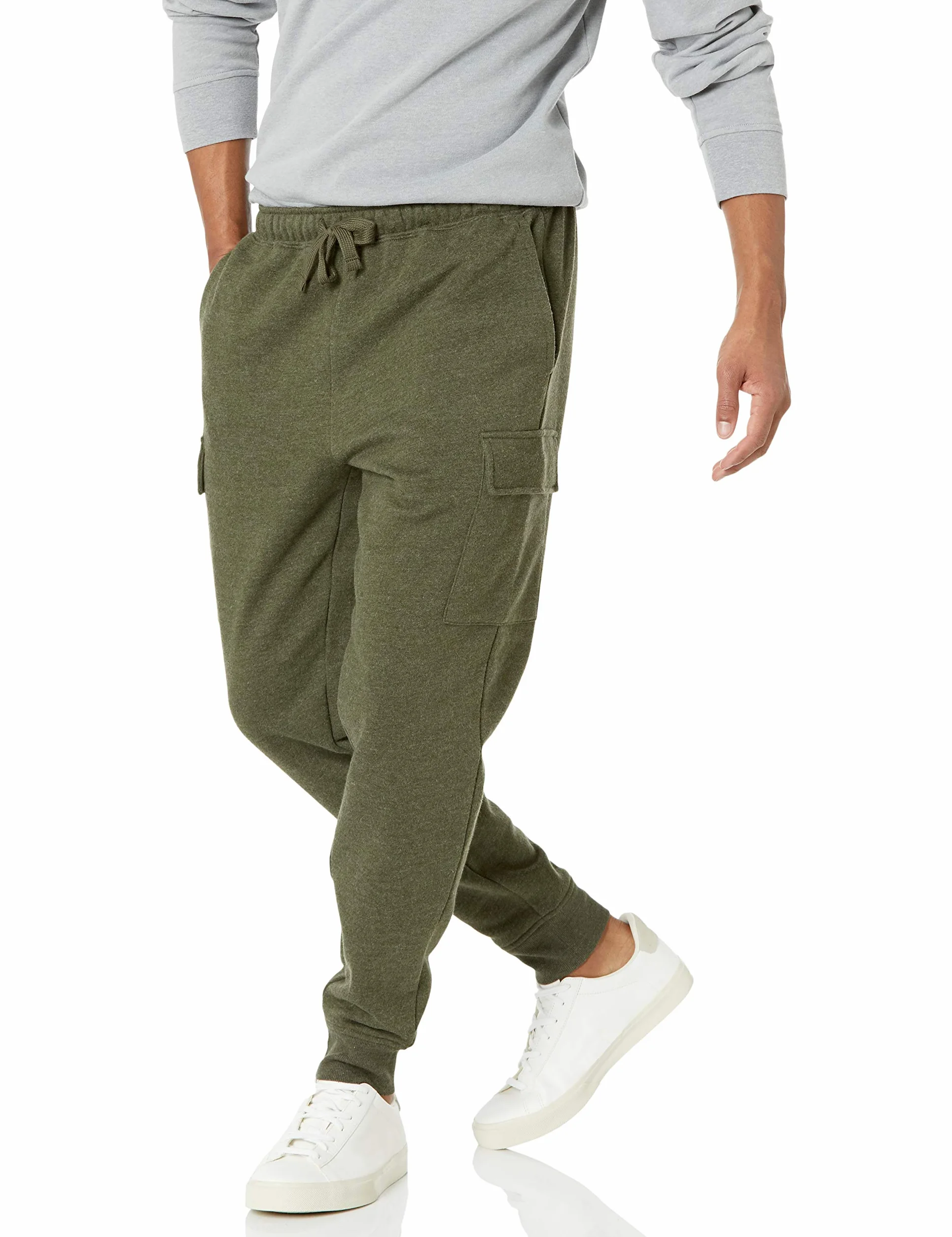 Amazon Essentials Mężczyźni Spodnie dresowe Cargo Fleece Jogger