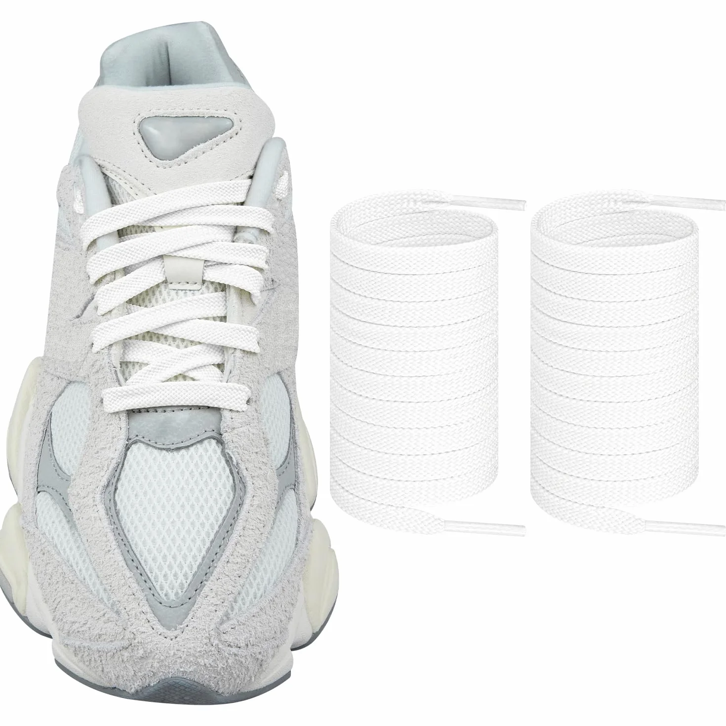 Endoto Sznurówki do New Balance 9060 Butów, 9MM Buty Sportowe Sznurowadła Zamiennik Sznurowadeł Zamienne Shoe Laces Replacement Shoelaces