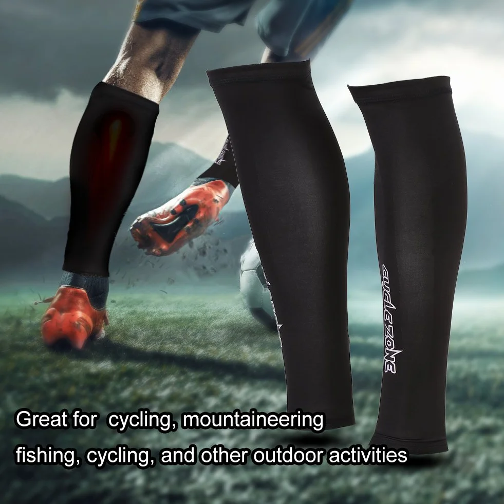 Keenso 1 Para Oddychające rękawy Legginsy kompresyjne Sport Ochrona UV Outdoor Unisex do biegania na rowerze Wędkarstwo (M)-Pokrowce na nogi Uv