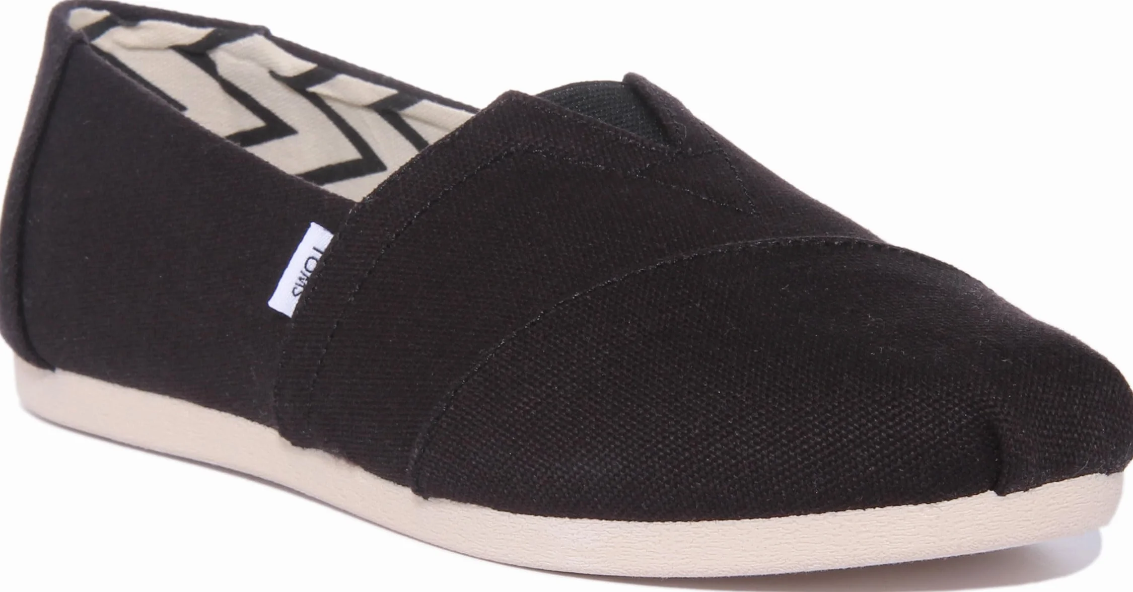 TOMS Alpargata Cotton Canvas Womens Black Espadrilles-UK 6 / EU 38.5