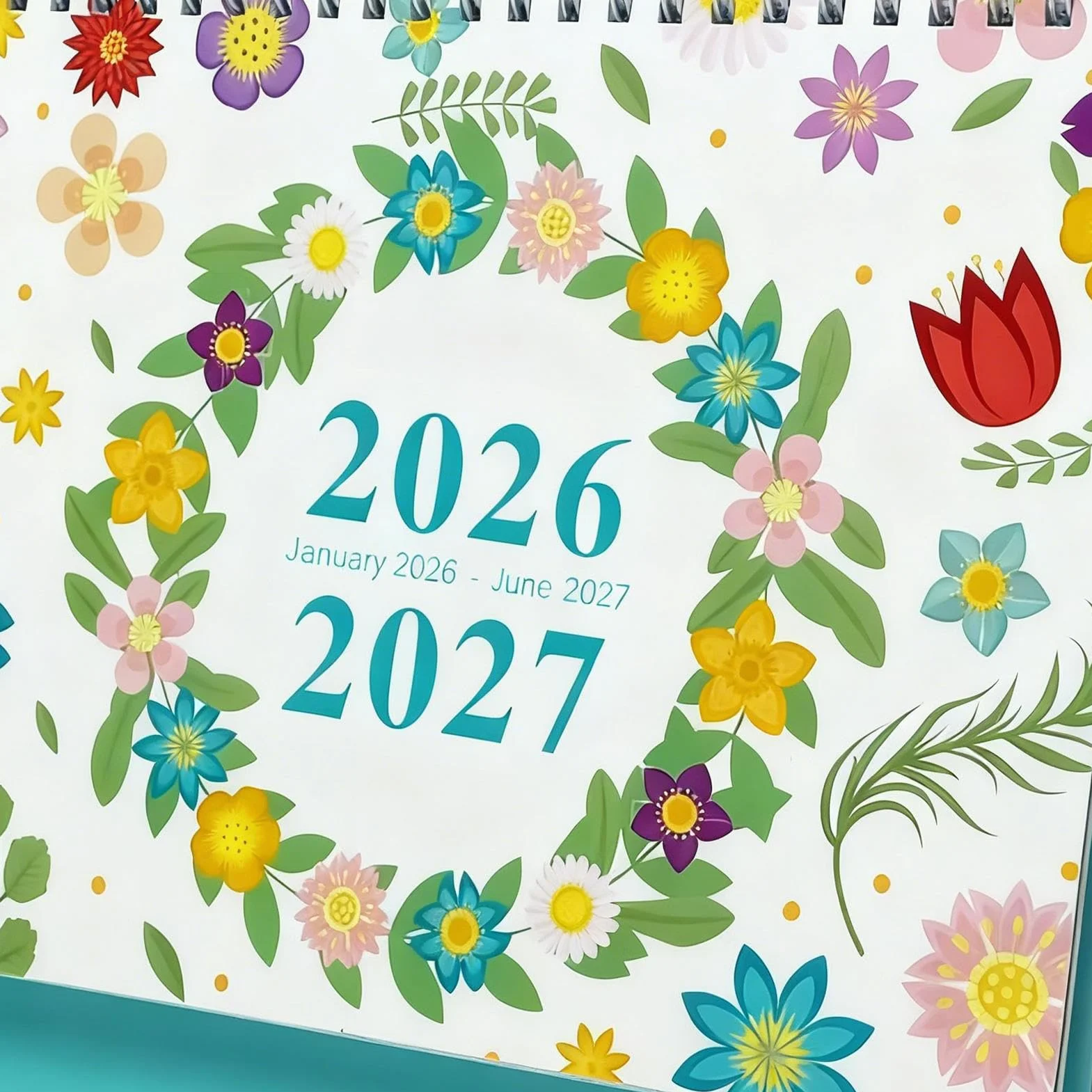 Monthly Planner -2026 Desk Calendar | Paper, Metal Construction With Weekly Daily Notes, Compact Size Feature, Appointment Planning Organizer, Home, Office, Classroom, Teacher Display