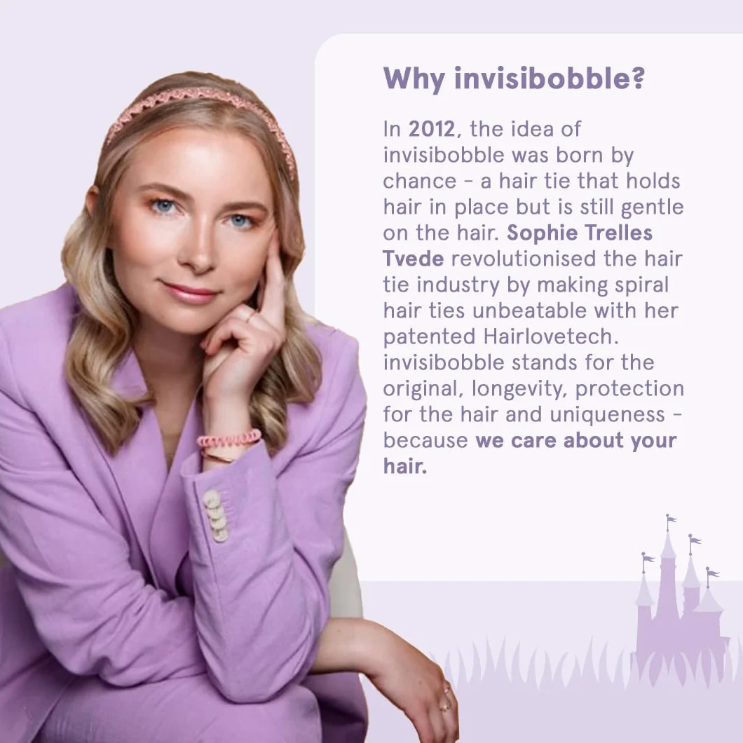 Invisibobble Hairhalo Kids różowa opaska na czoło dziewczęca z węzłem 1x | Opaska dziewczęca z możliwością dopasowania | Opaska dziewczęca z mocnym, ale bardzo wygodnym wsparciem