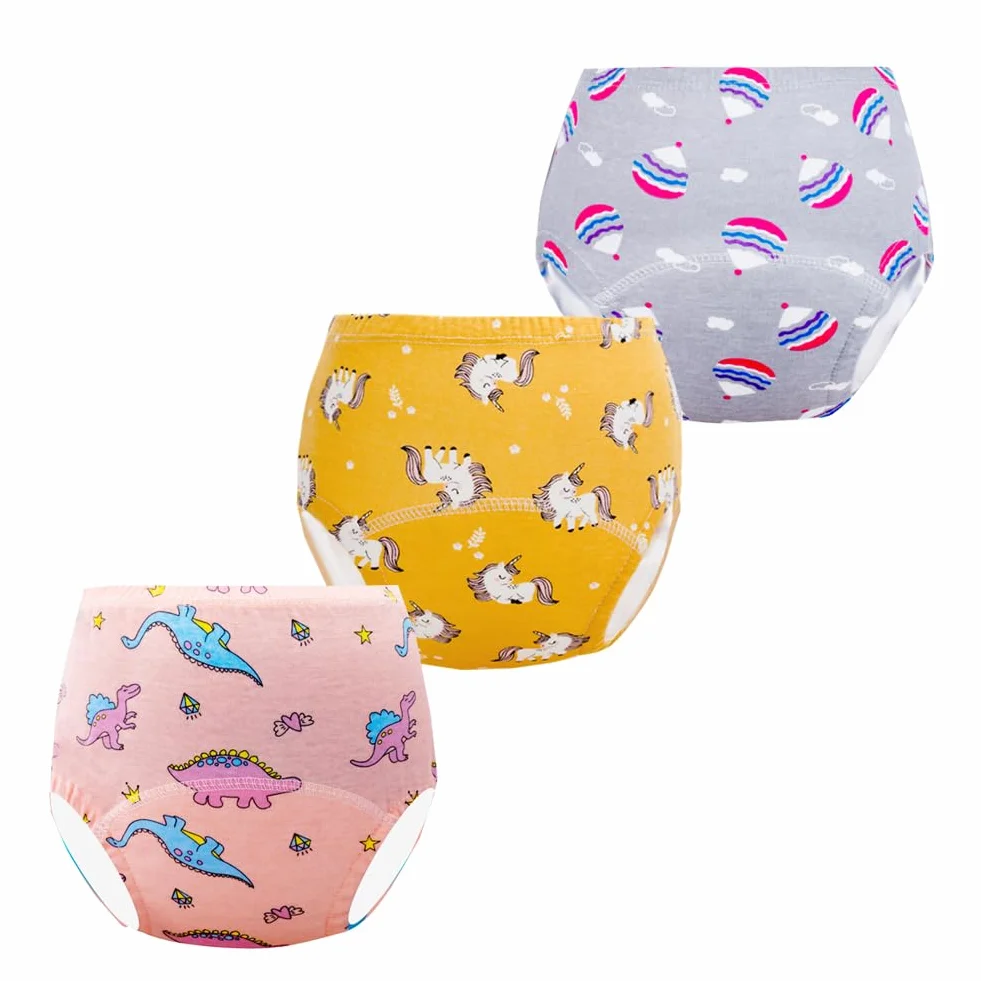 JackLoveBriefs Zestaw 10 majtek do nauki dla chłopca dziewczynki (2-6 lat)