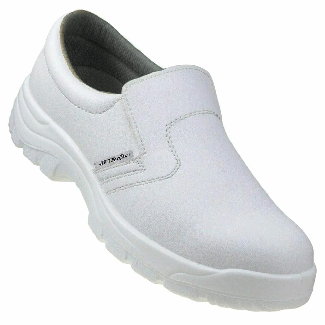 ArtMas Obuwie ochronne, białe, buty kuchenne, buty robocze S2 (BPWhite-W)