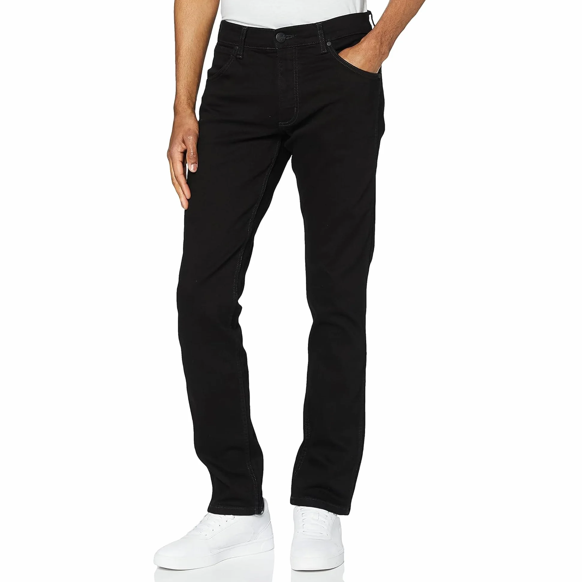 Wrangler Greensboro Black Valley - Dżins Mężczyźni