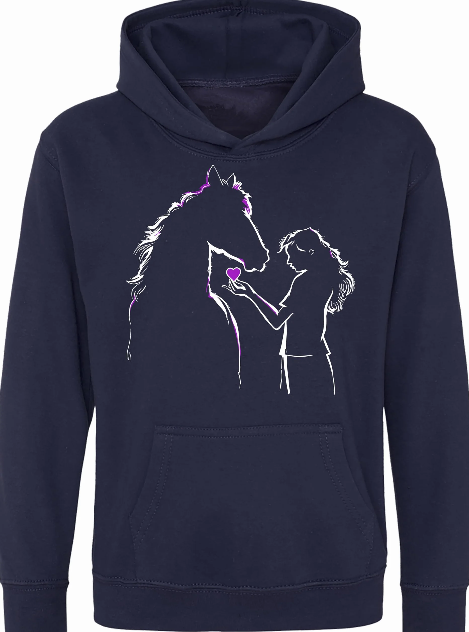 Sweter z koniami dla dziewczynki: miłość konia - bluza z kapturem dla dziewczynek - prezent dla koni - dziecięca bluza z kapturem koń - odzież jeździecka - My Horse - akcesoria do jazdy konnej