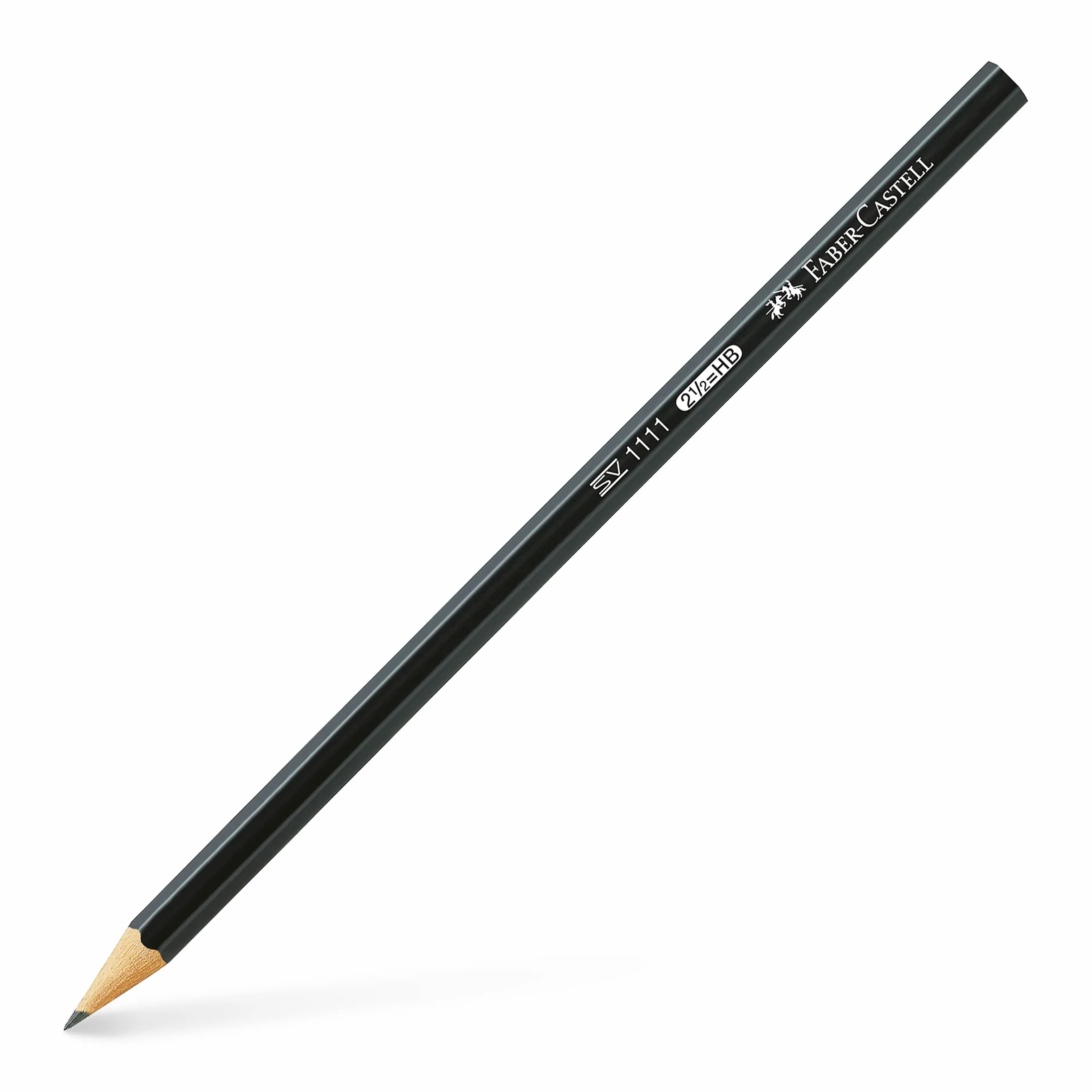Faber-Castell 111183 - zestaw ołówków Exam, z trzema ołówkami 1111 stopień twardości HB, z temperówką i gumką, czarny