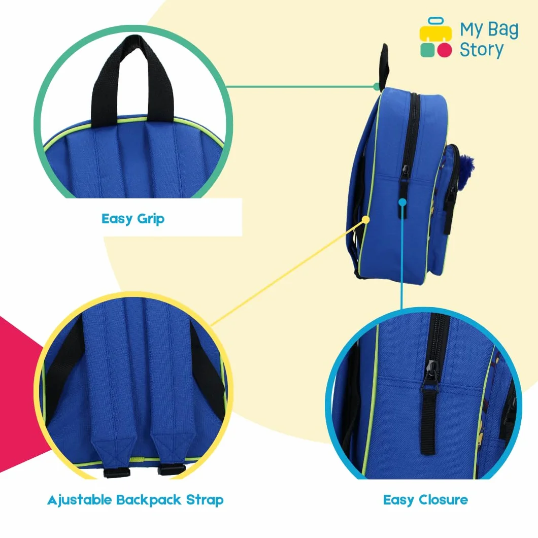 mybagstory - Plecak chłopięcy 3D Sonic - Niebieski - Dziecięcy - Szkoła - Przedszkole - Żłobek - Torba szkolna - Rozmiar 31 cm - Regulowane ramiączka - Pomysł na prezent, Sonic - Niebieski, enfant