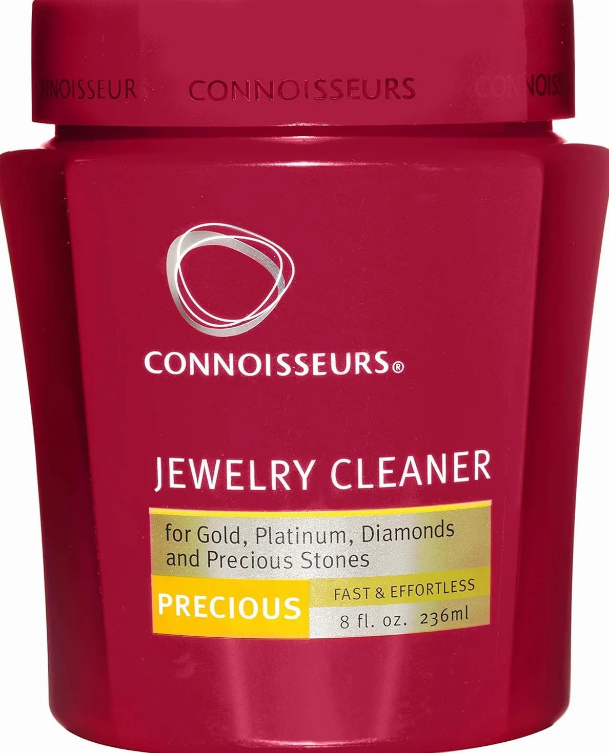 Connoisseurs Środek do czyszczenia biżuterii ze złota. Zawiera ściereczkę do polerowania oraz roztwór do czyszczenia biżuterii z diamentami, biżuterii z platyny i złota