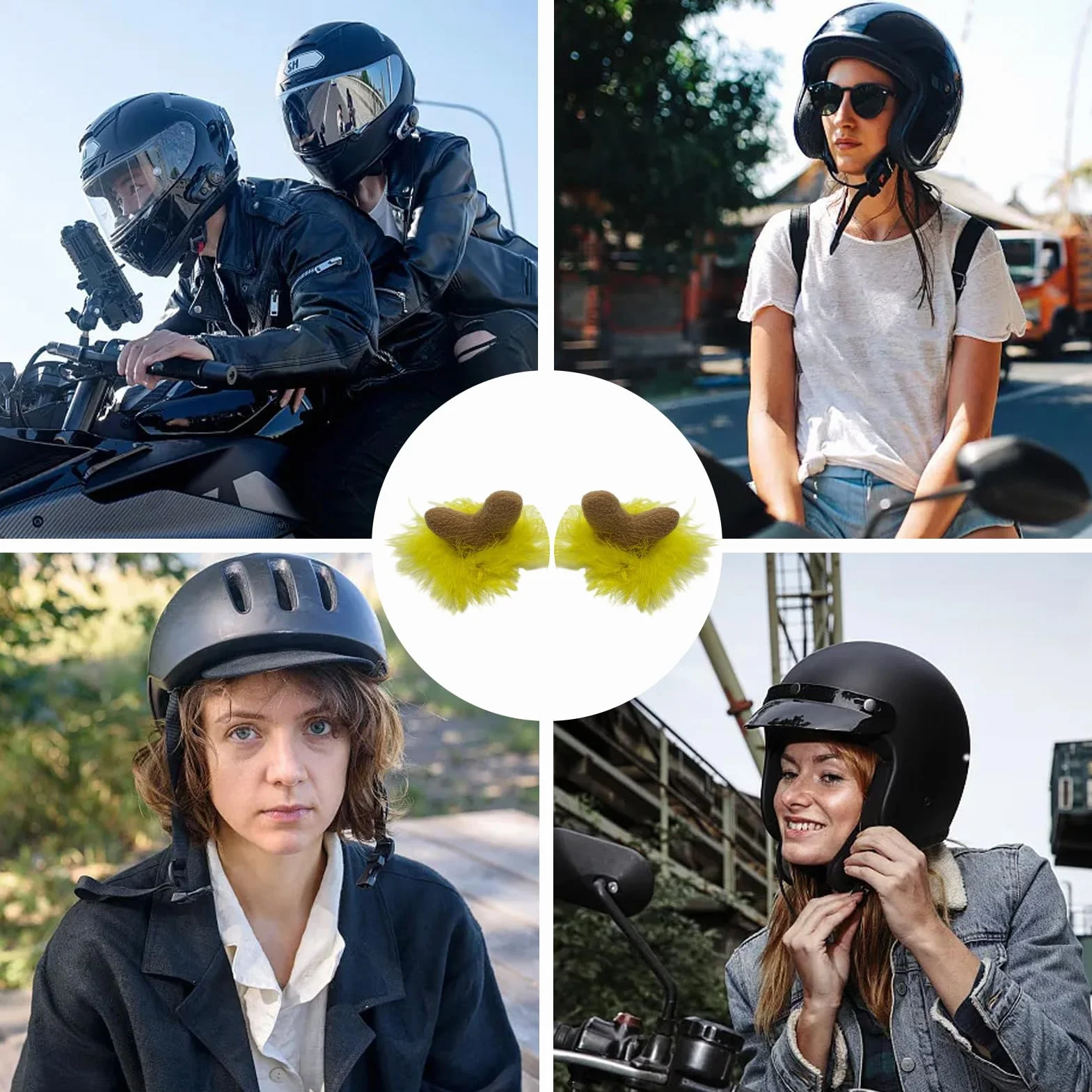 Pluszowe rogi jelenia, poro?e kasków motocyklowych,Ozdoba z pluszowego poro?a | ?liczne dekoracje do jazdy snowboardzie, akcesoria do kasków motocyklowych do jazdy nartach, jazdy