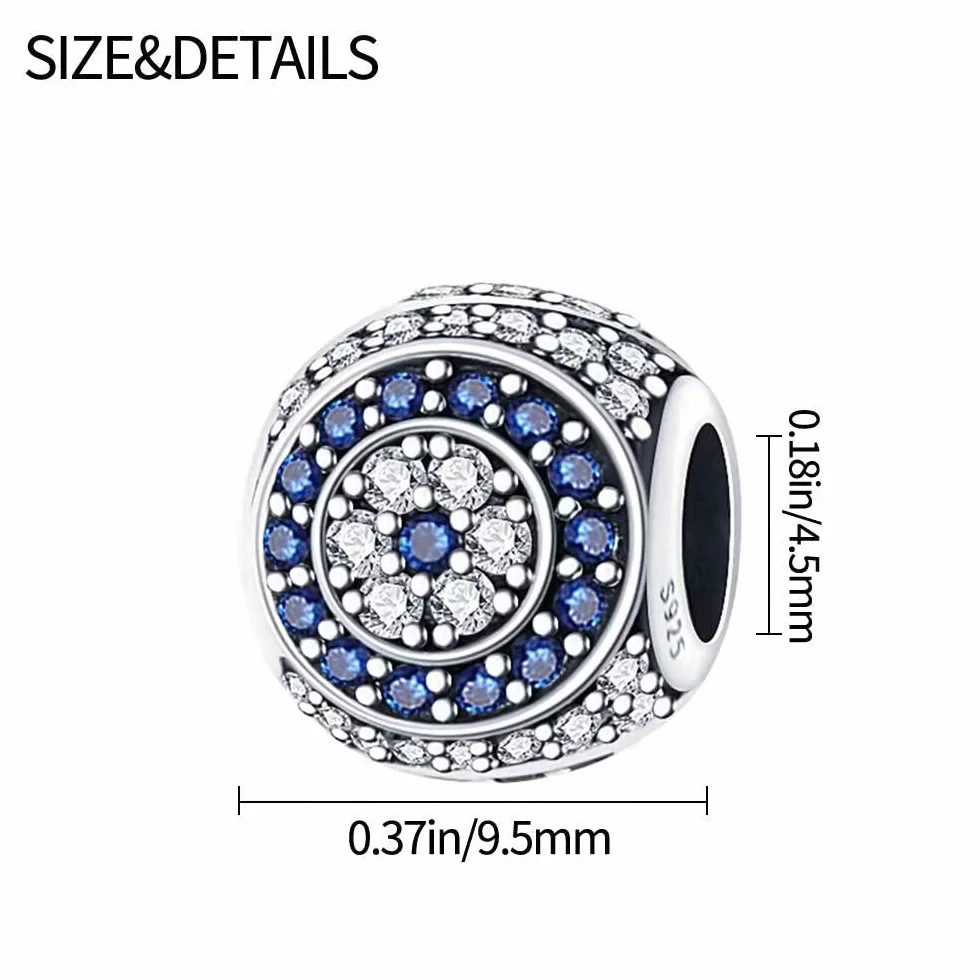 Charms & BRANSOLETKI 925 srebrna bransoletka i naszyjnik, biżuteria dla kobiet, kompatybilna z bransoletkami Pandora i naszyjnikami Charms, prezenty dla kobiet., Srebro szterlingowe
