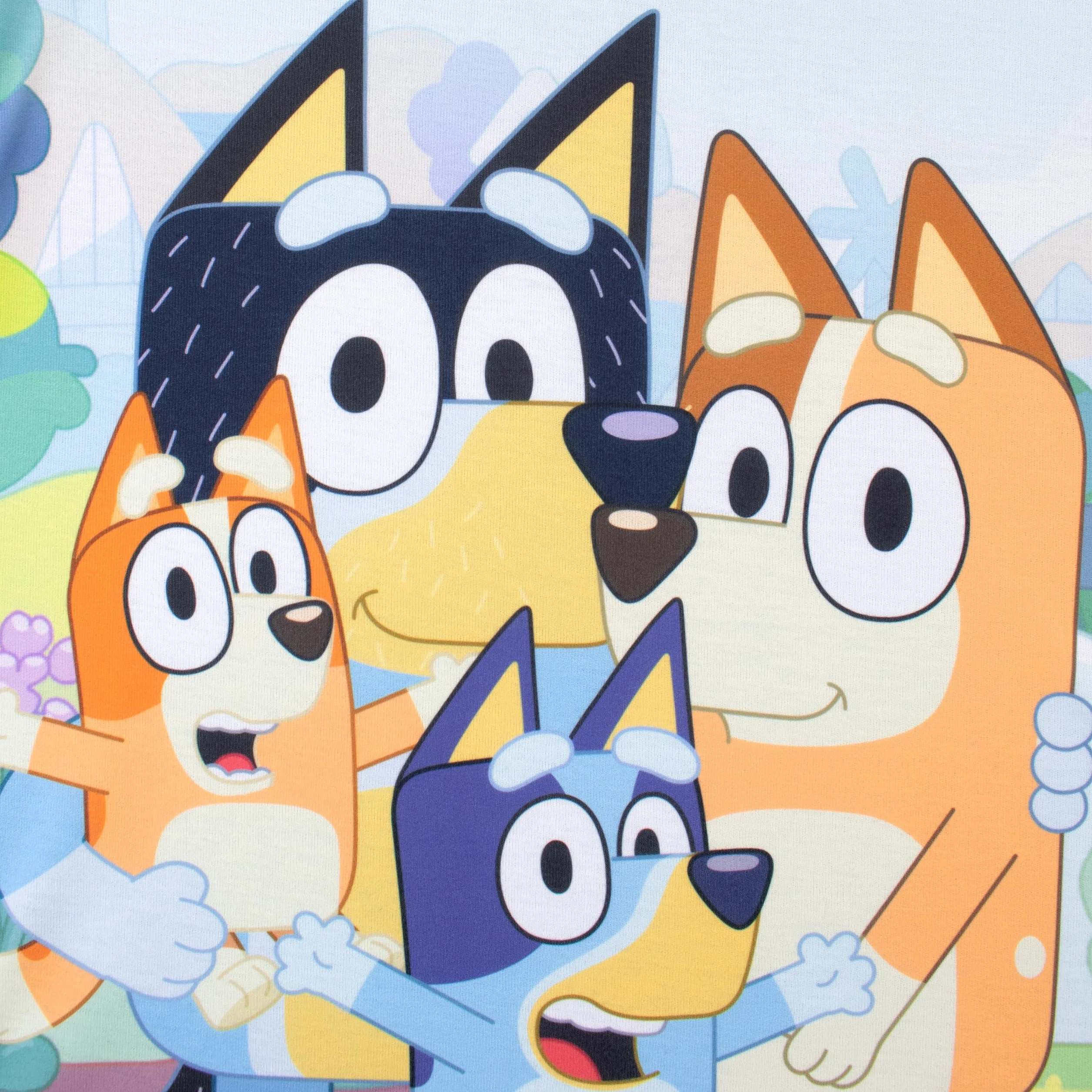 Bluey Koszulka nocna dla dziewczynek z krótkim rękawem