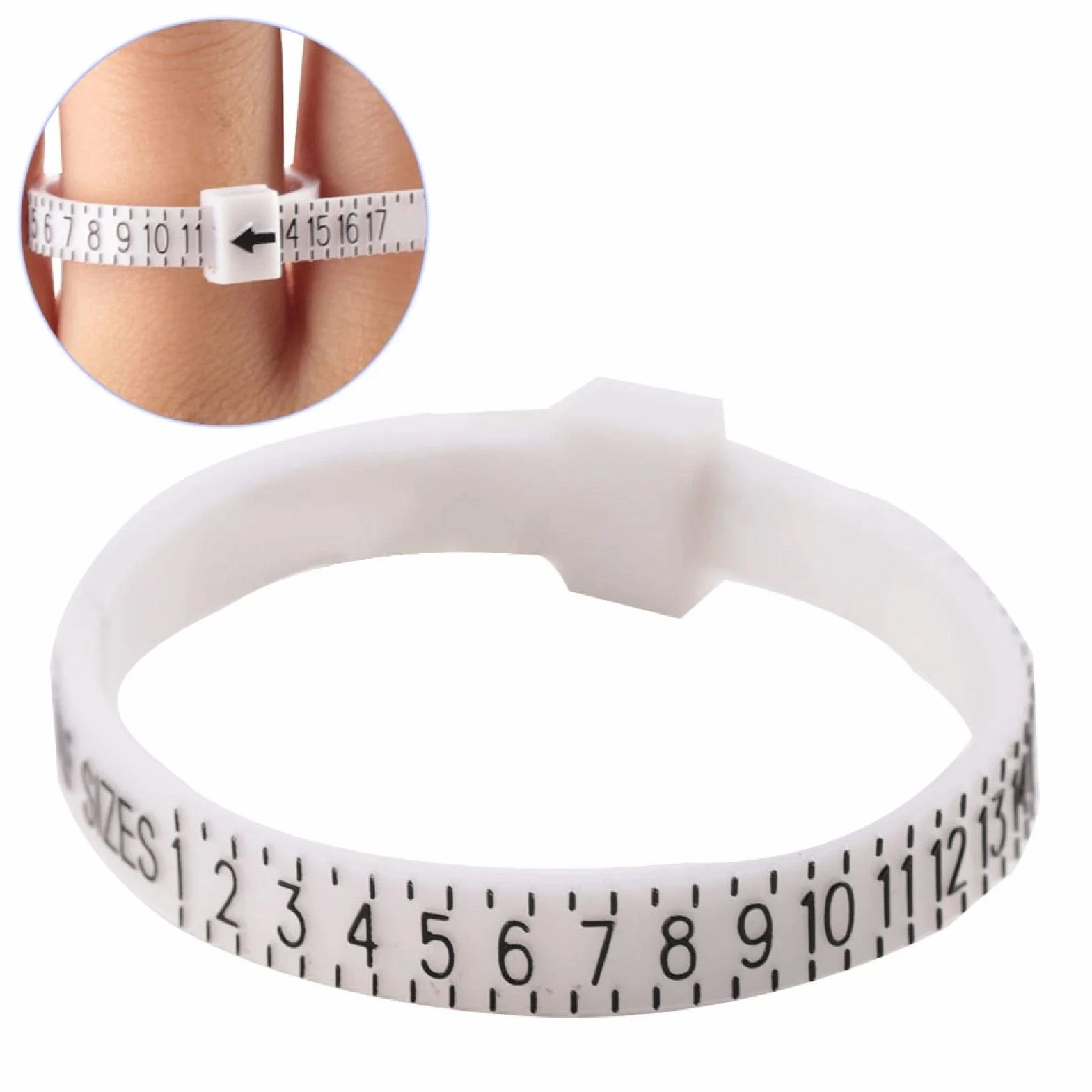 US Ring Sizer Measure, miernik rozmiaru pierścionka amerykańskiego do mierników z miernikiem, pałeczką na palec, testerem obrączek, regulowany palec – miernik rozmiarów w Wielkiej Brytanii i USA
